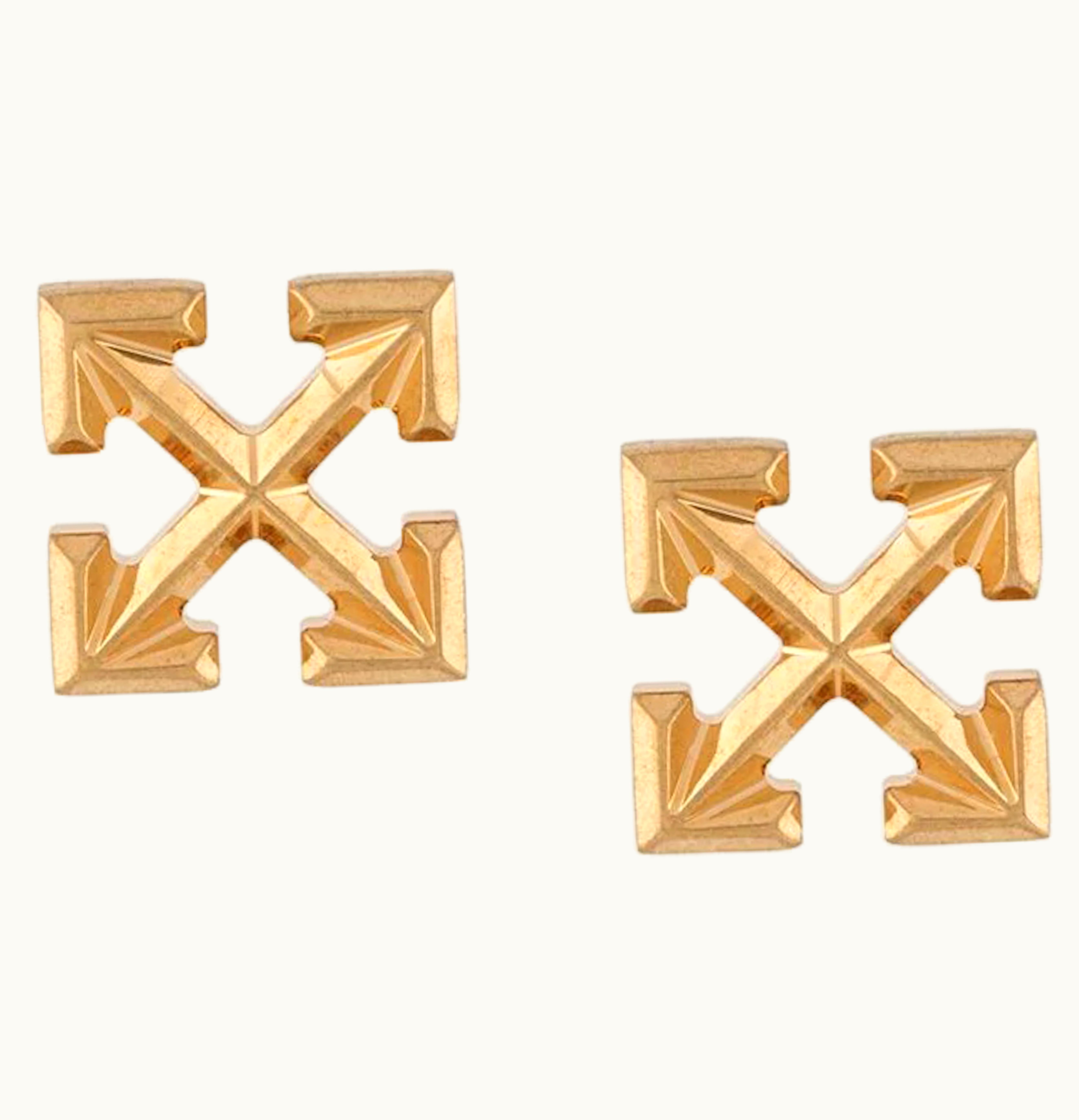 OFF-WHITE OFF WHITE Mini Arrow Earrings Gold
