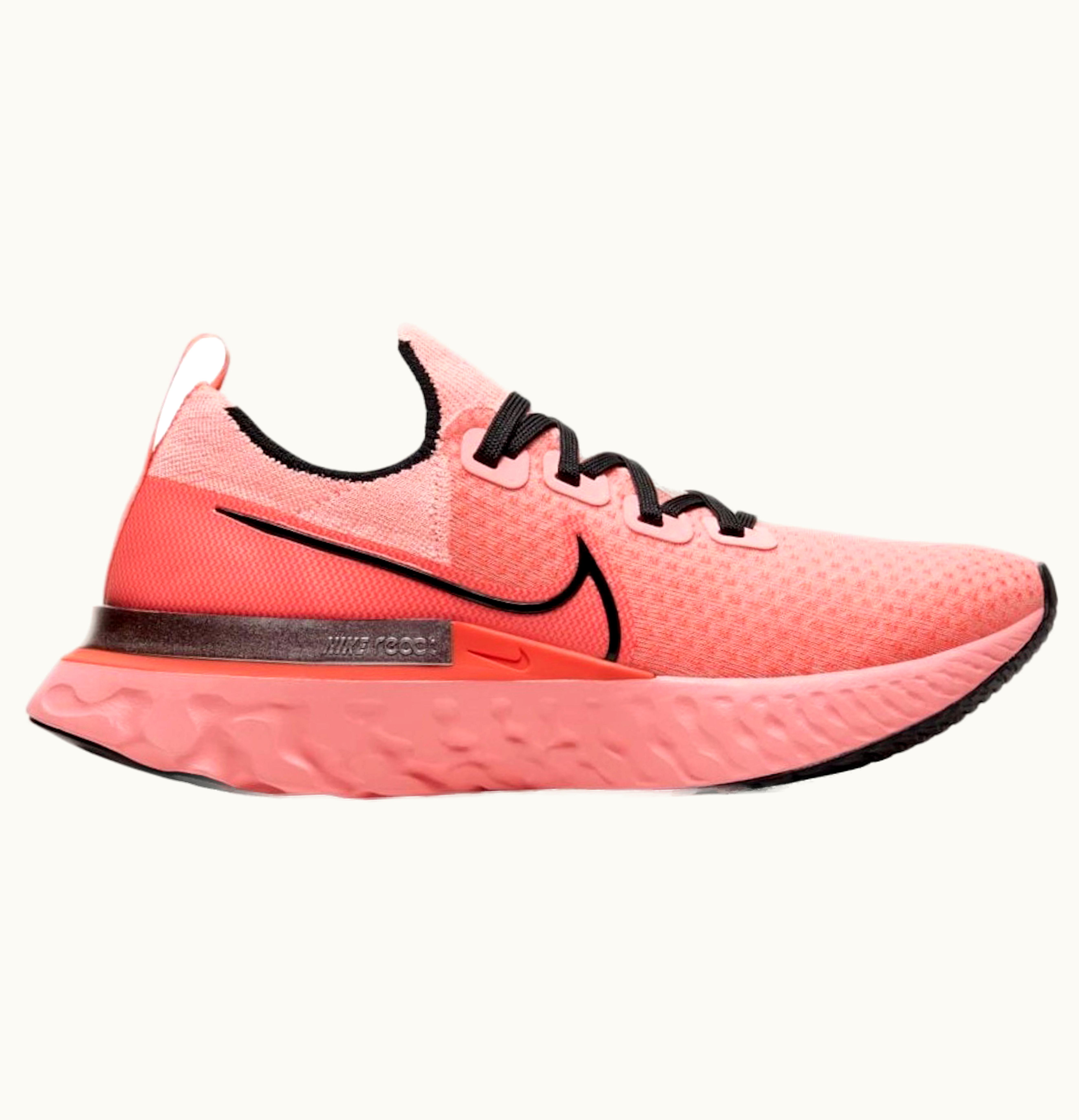 Nike React Infinity Run Flyknit Light Salmon Red Womens
