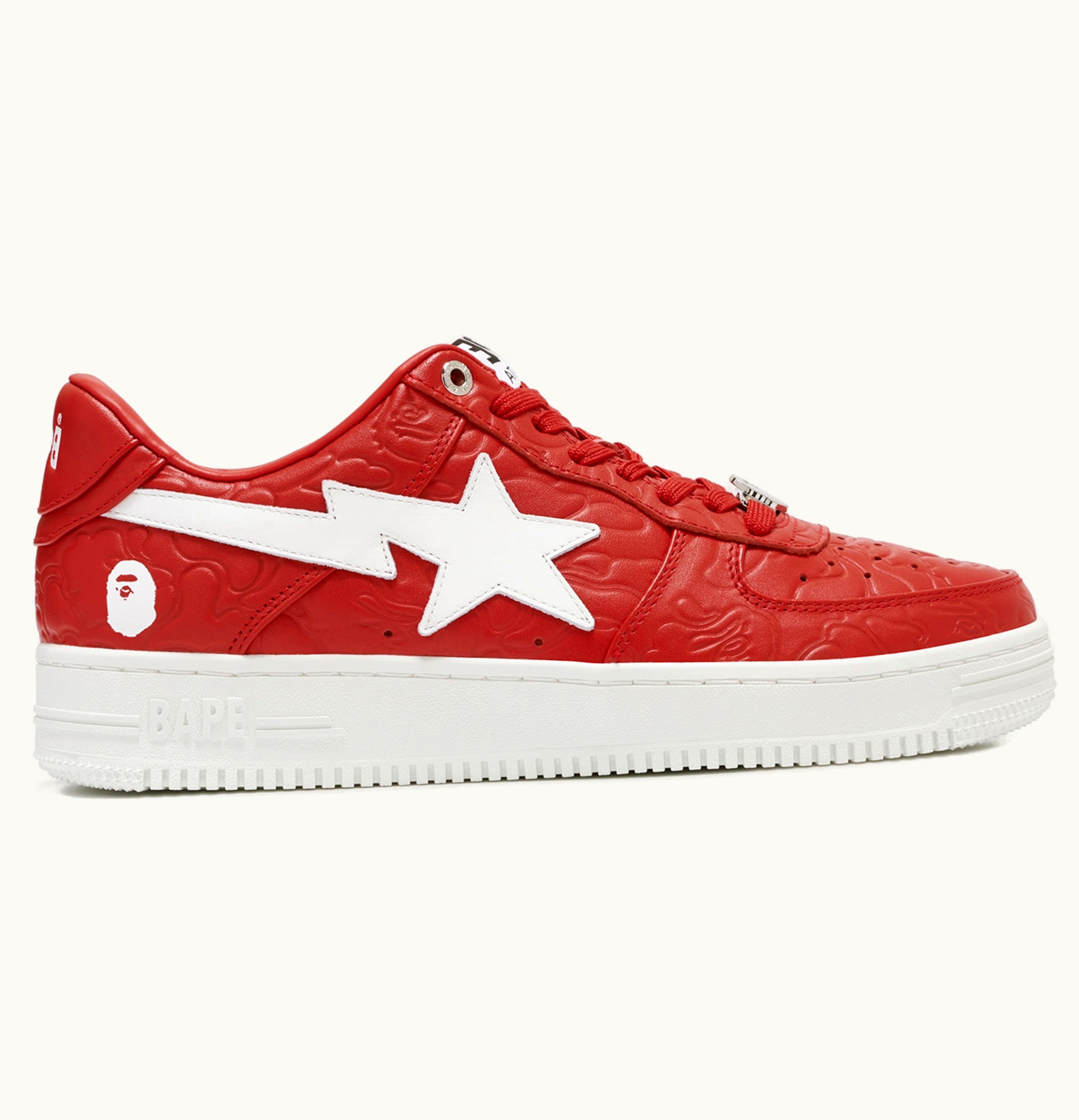 BAPE A Bathing Ape Bape Sta Low 3 Line Camo Red