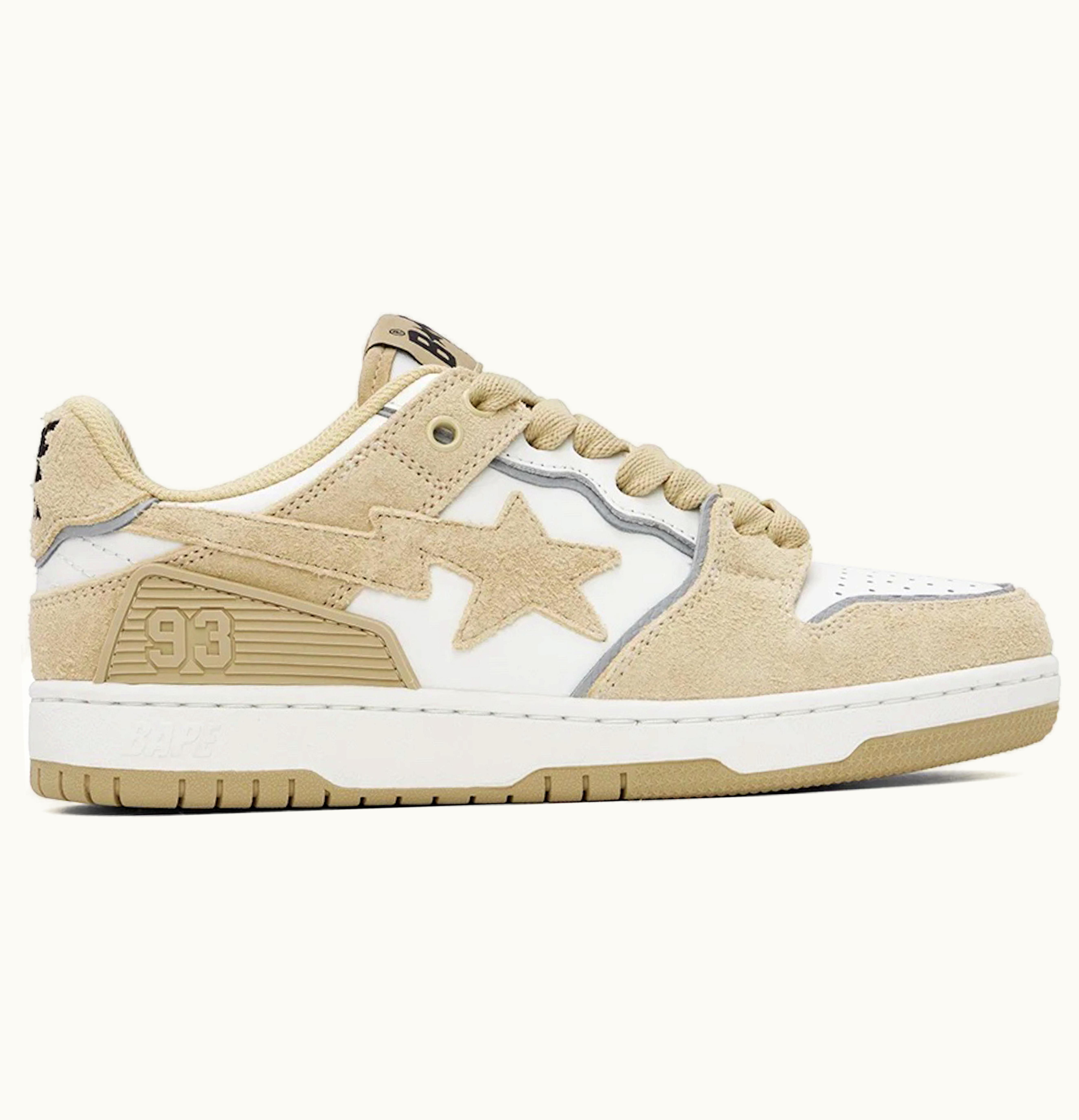 BAPE A Bathing Ape Bape Sk8 Sta Beige Suede