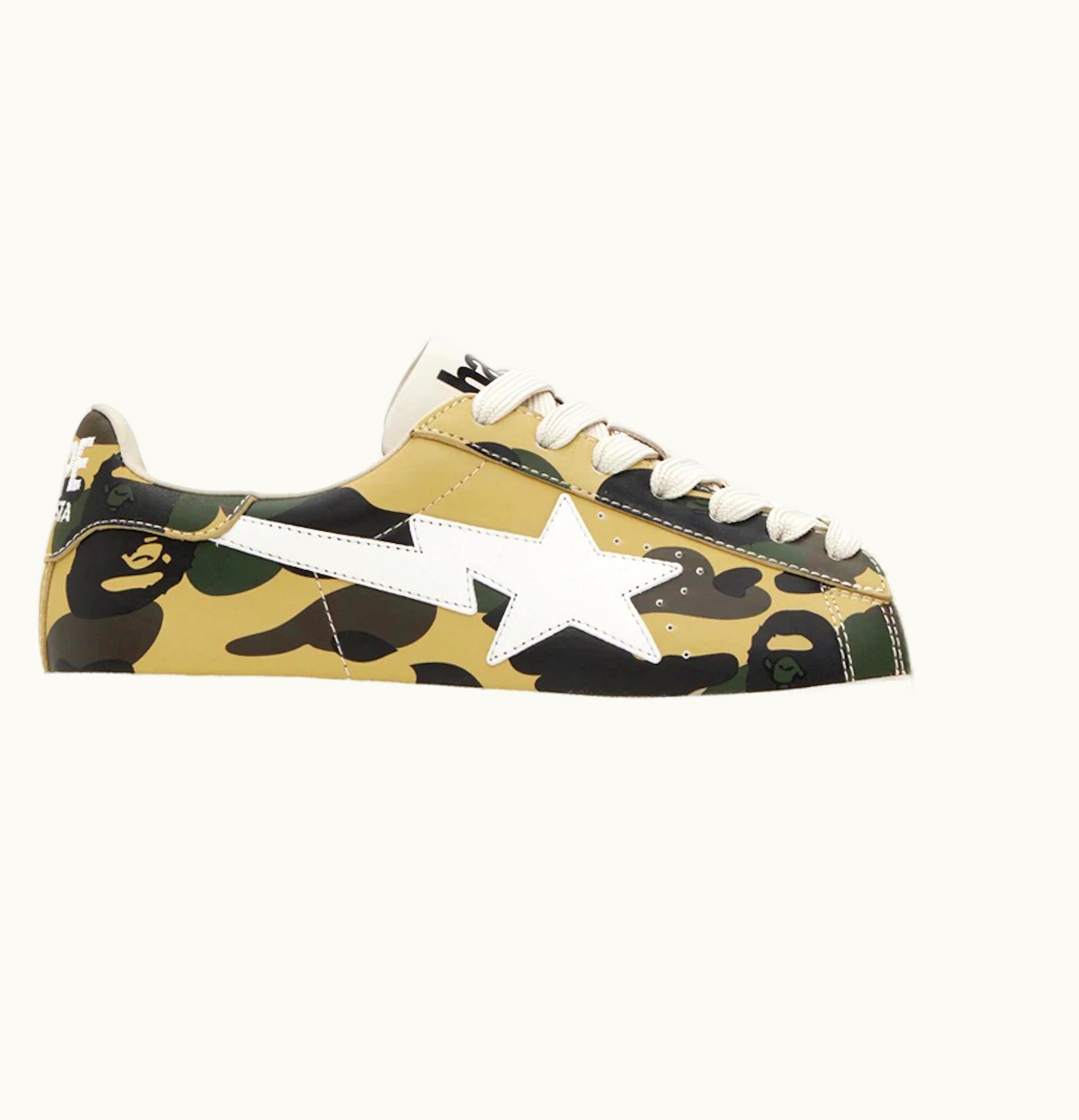 BAPE A Bathing Ape Skull Sta 1st Camo Yellow