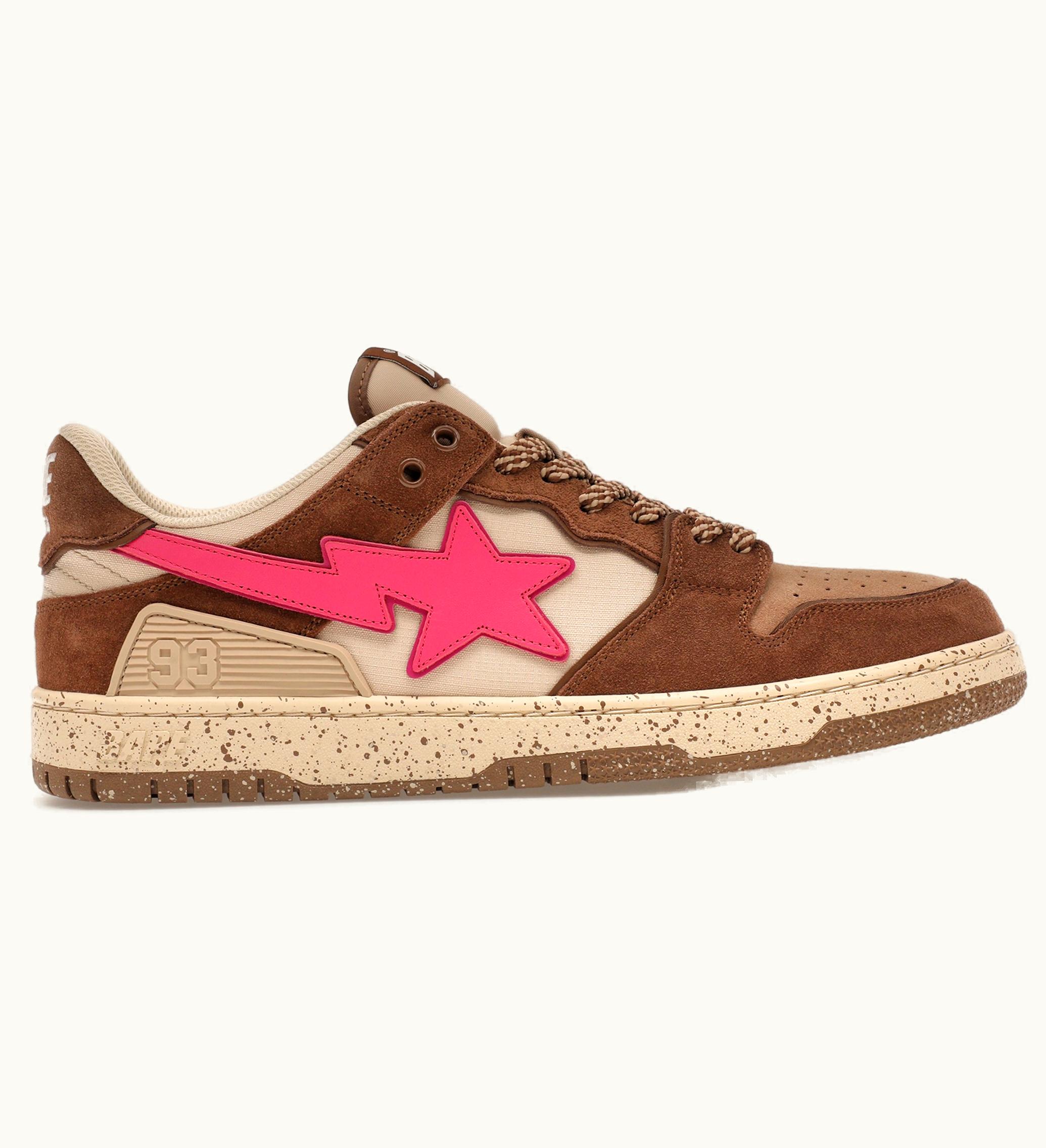 BAPE A Bathing Ape Bape Sk8 Sta 6 Brown Pink
