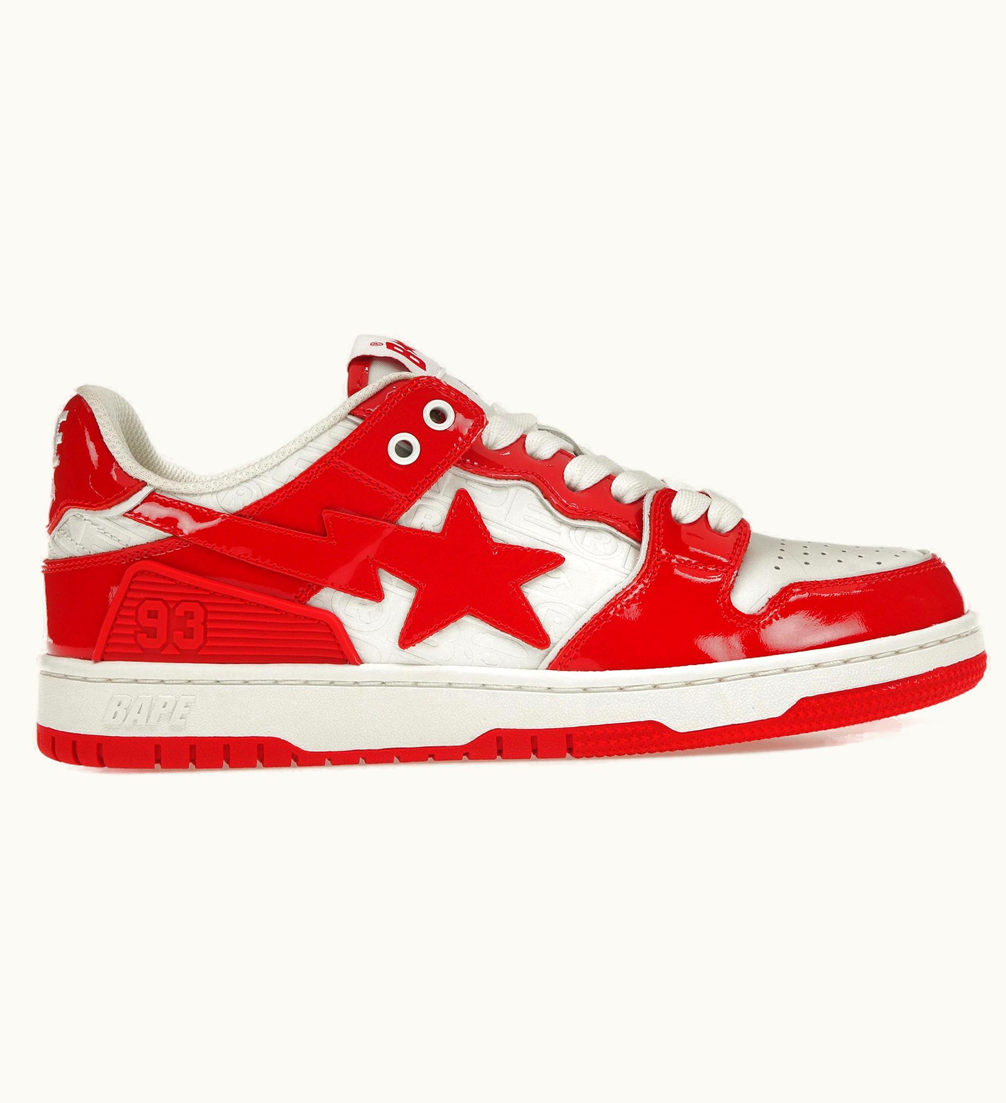 BAPE A Bathing Ape Bape Sk8 Sta Red White