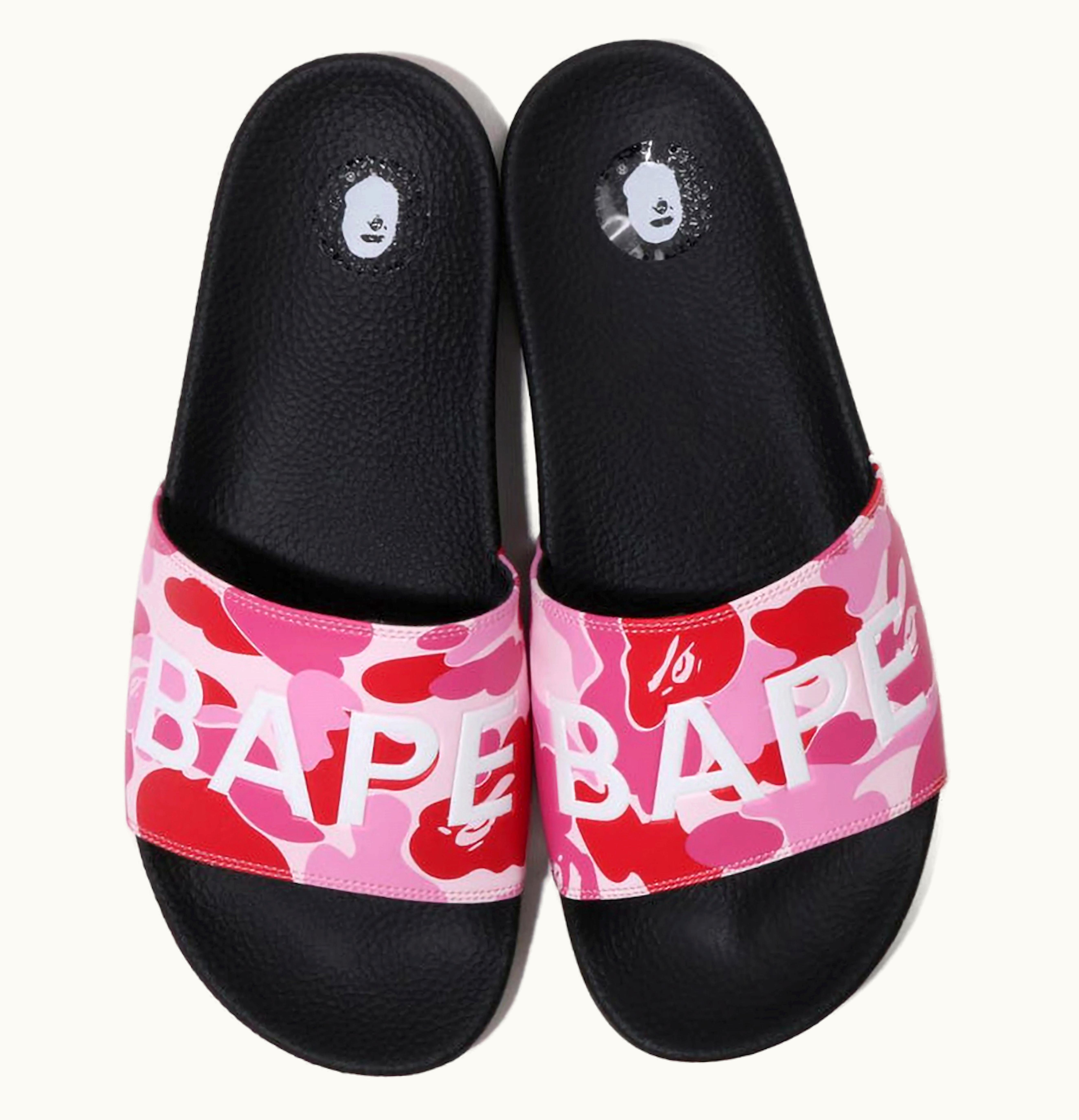 BAPE A Bathing Ape Abc Camo Slide Pink 2023
