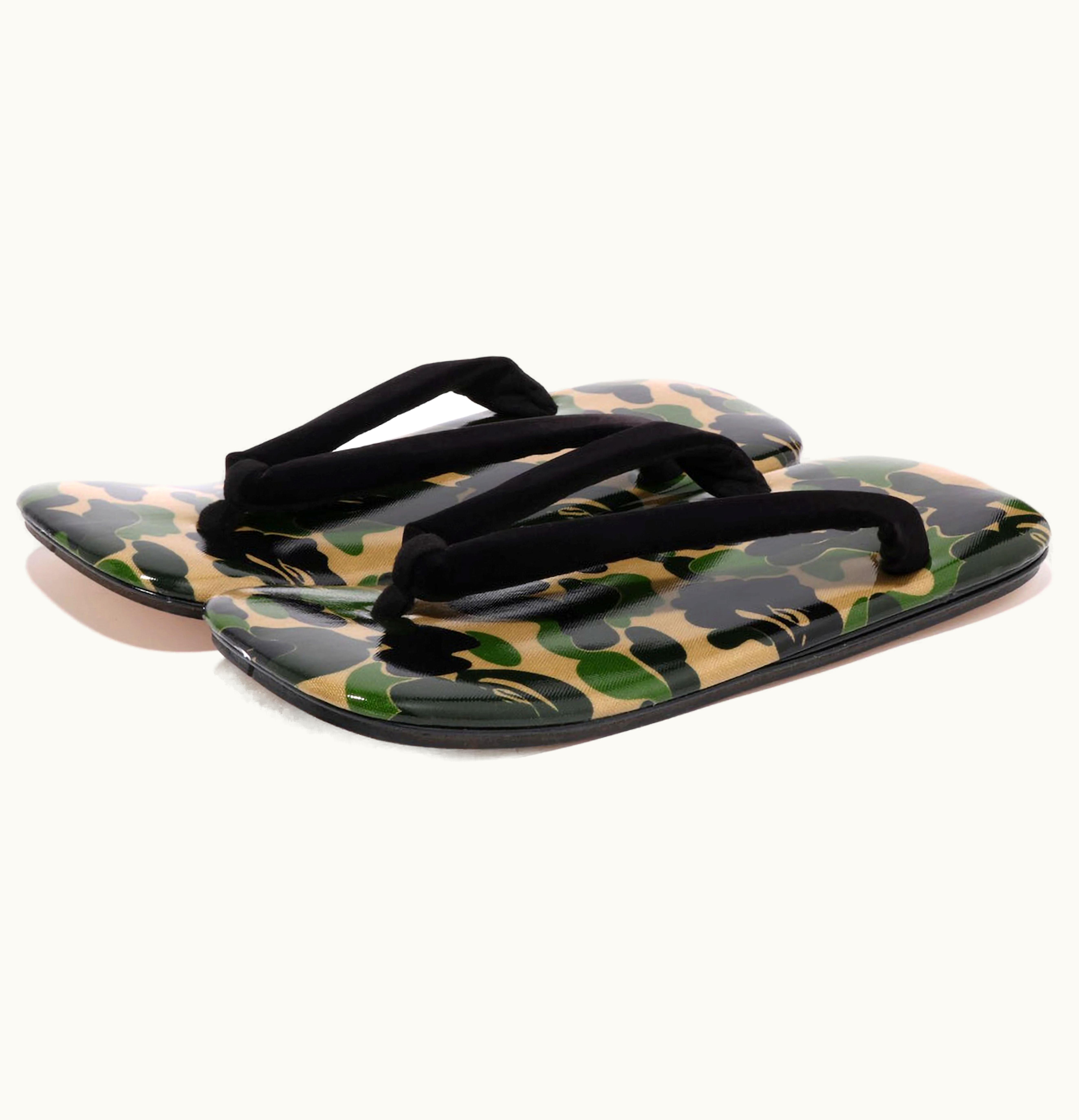 BAPE A Bathing Ape Japanese Sandal Green Abc Camo