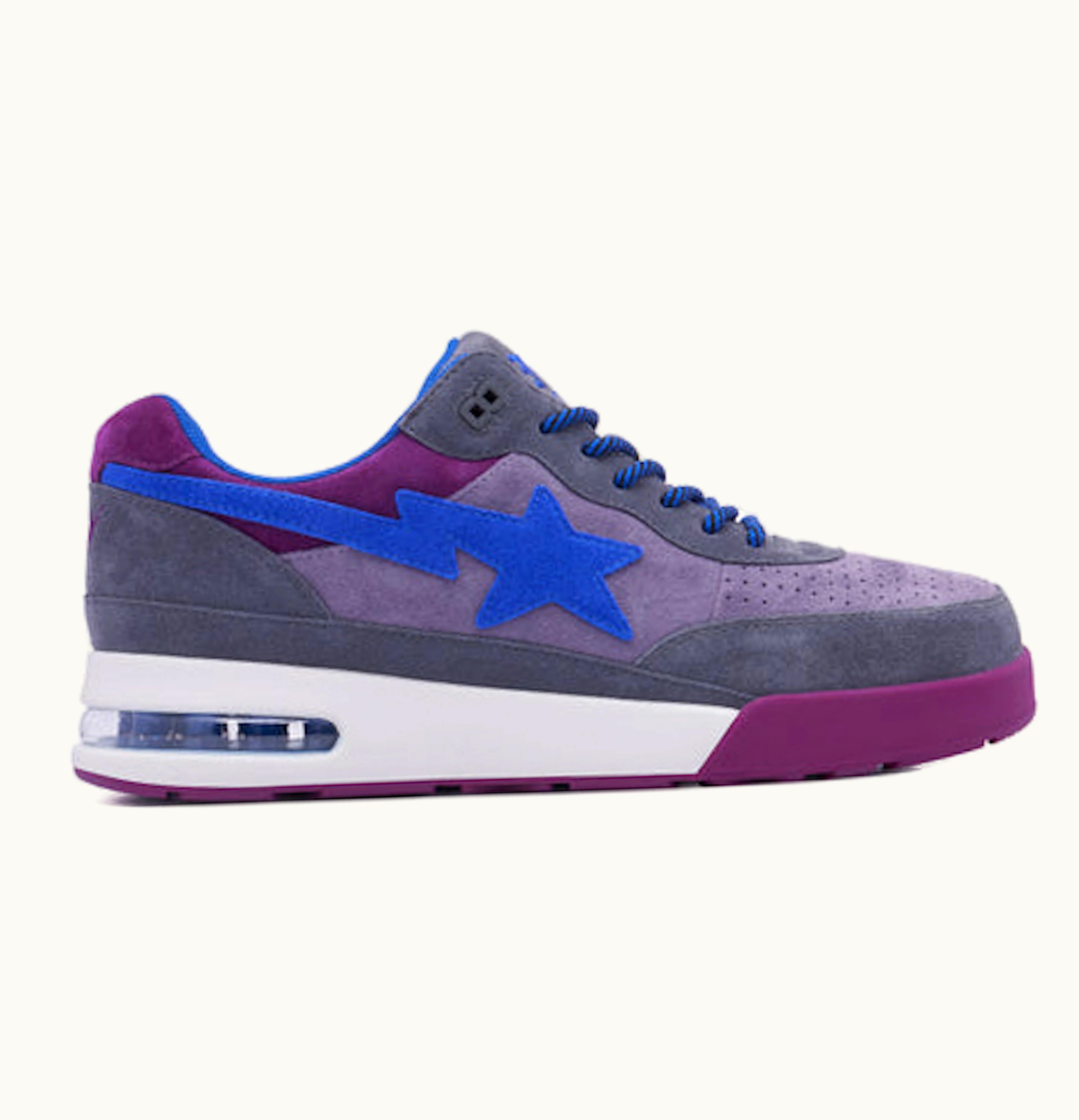 BAPE A Bathing Ape Road Sta Premium Suede Purple Blue