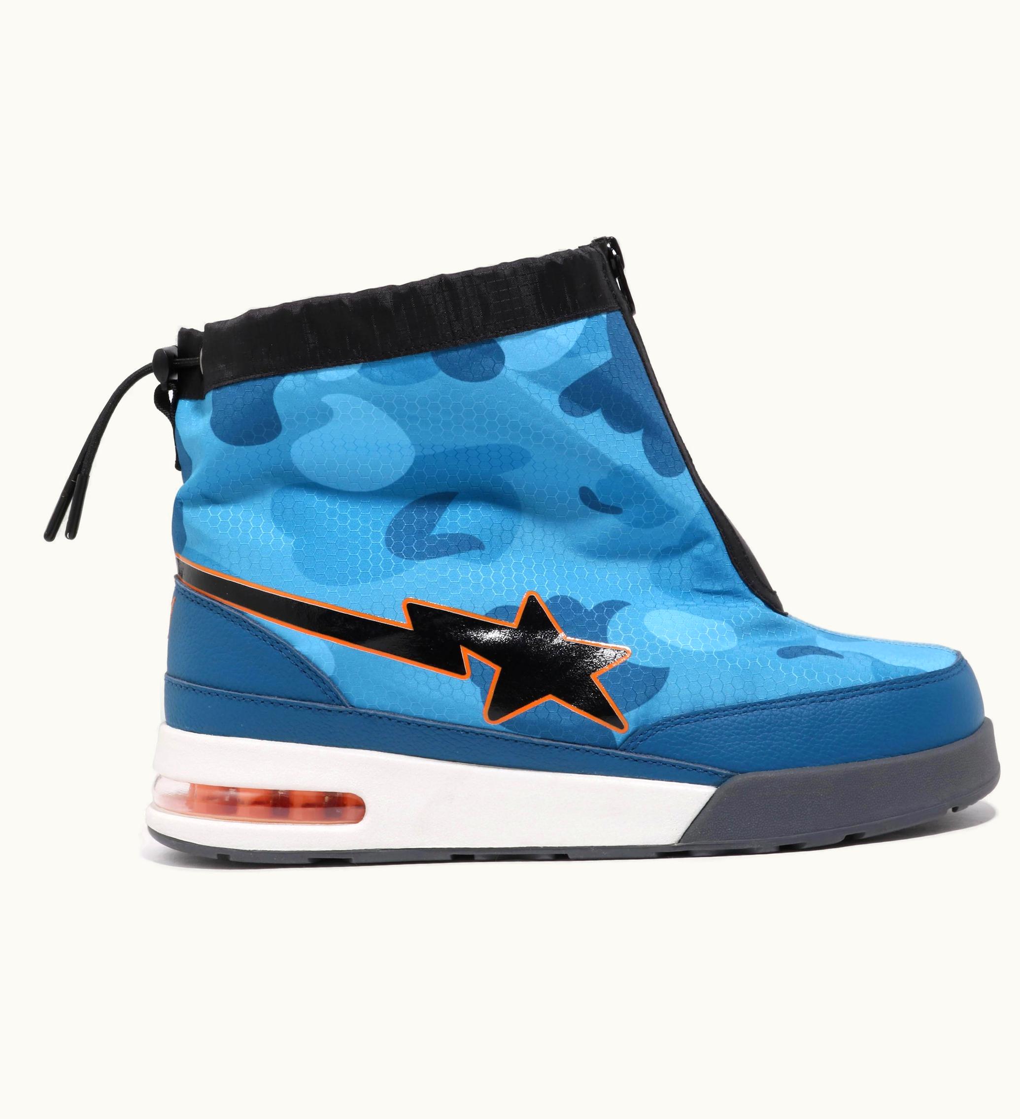 BAPE A Bathing Ape Zip Road Sta Honeycomb Camo Blue