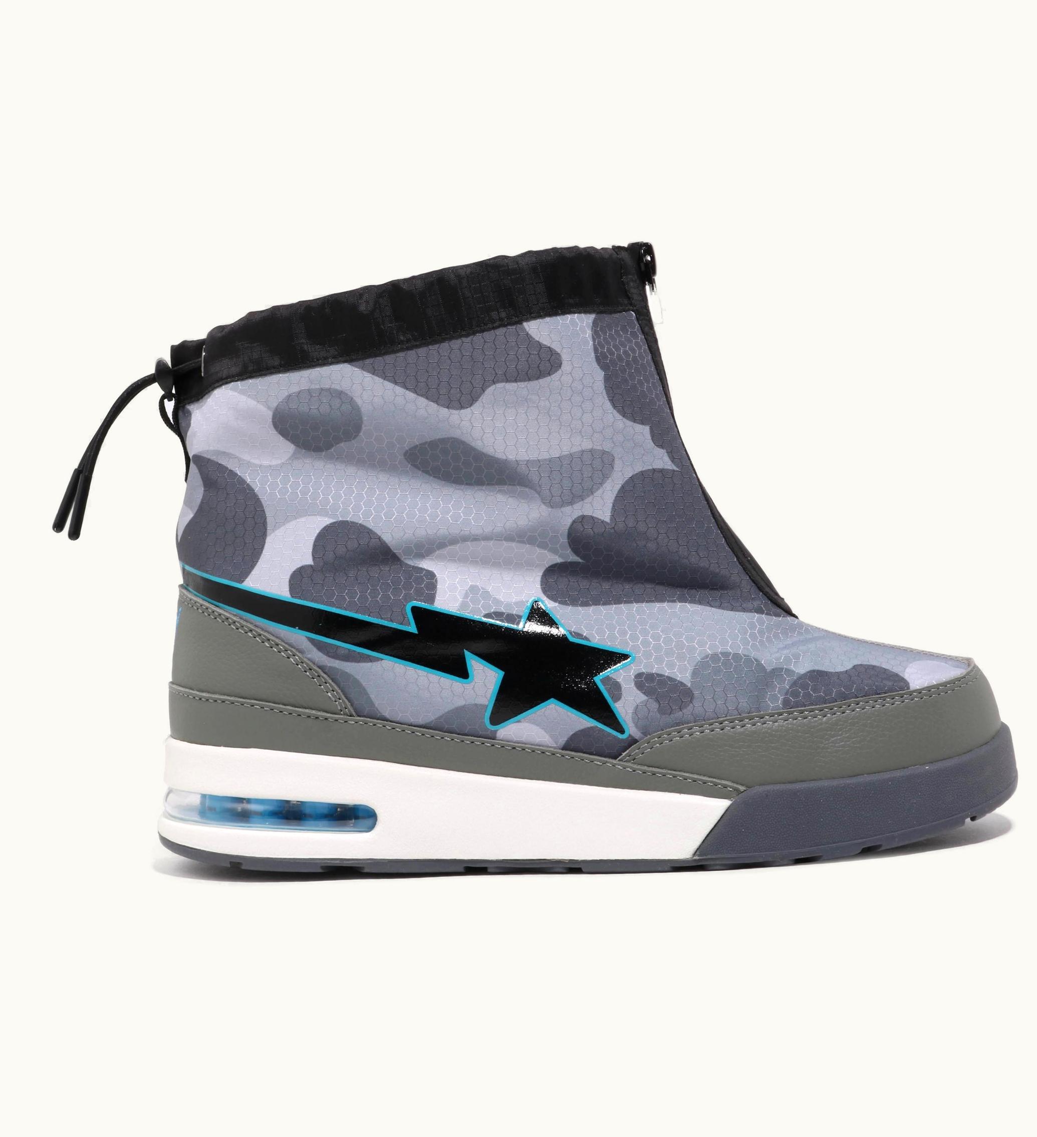 BAPE A Bathing Ape Zip Road Sta Honeycomb Camo Grey