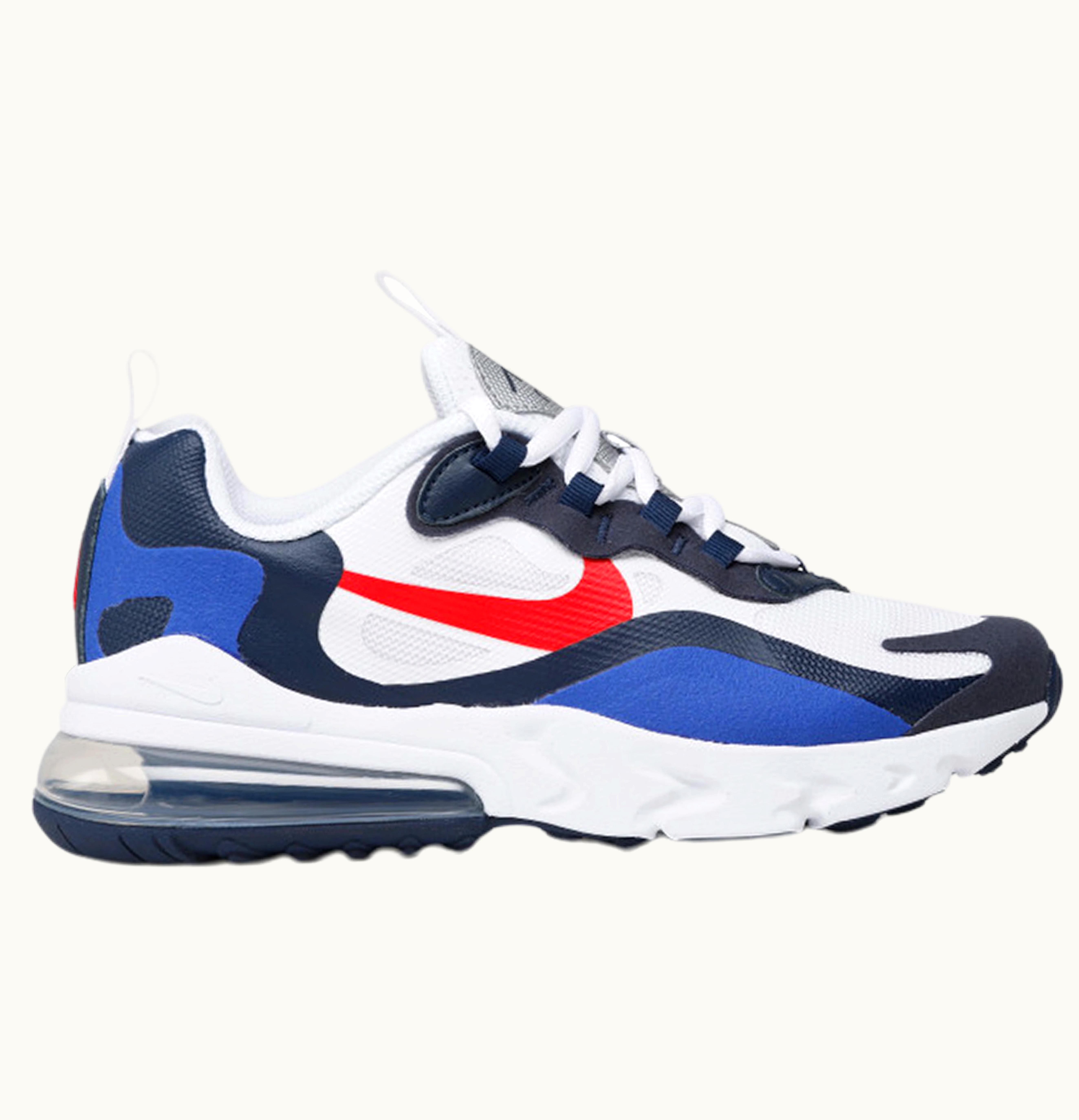 Nike Nike Air Max 270 React White University Red GS