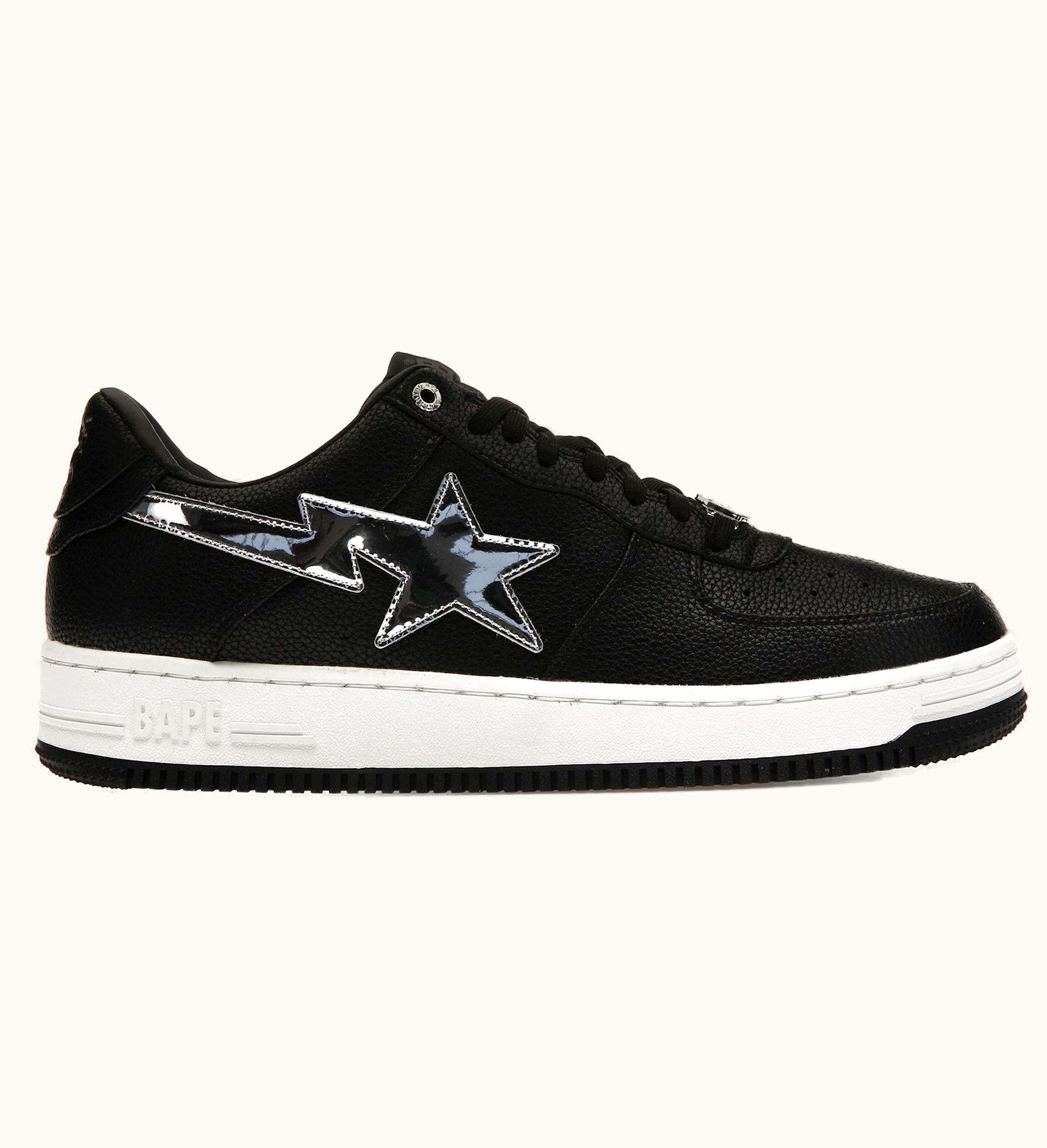 BAPE A Bathing Ape Bape Sta Black Silver 2023