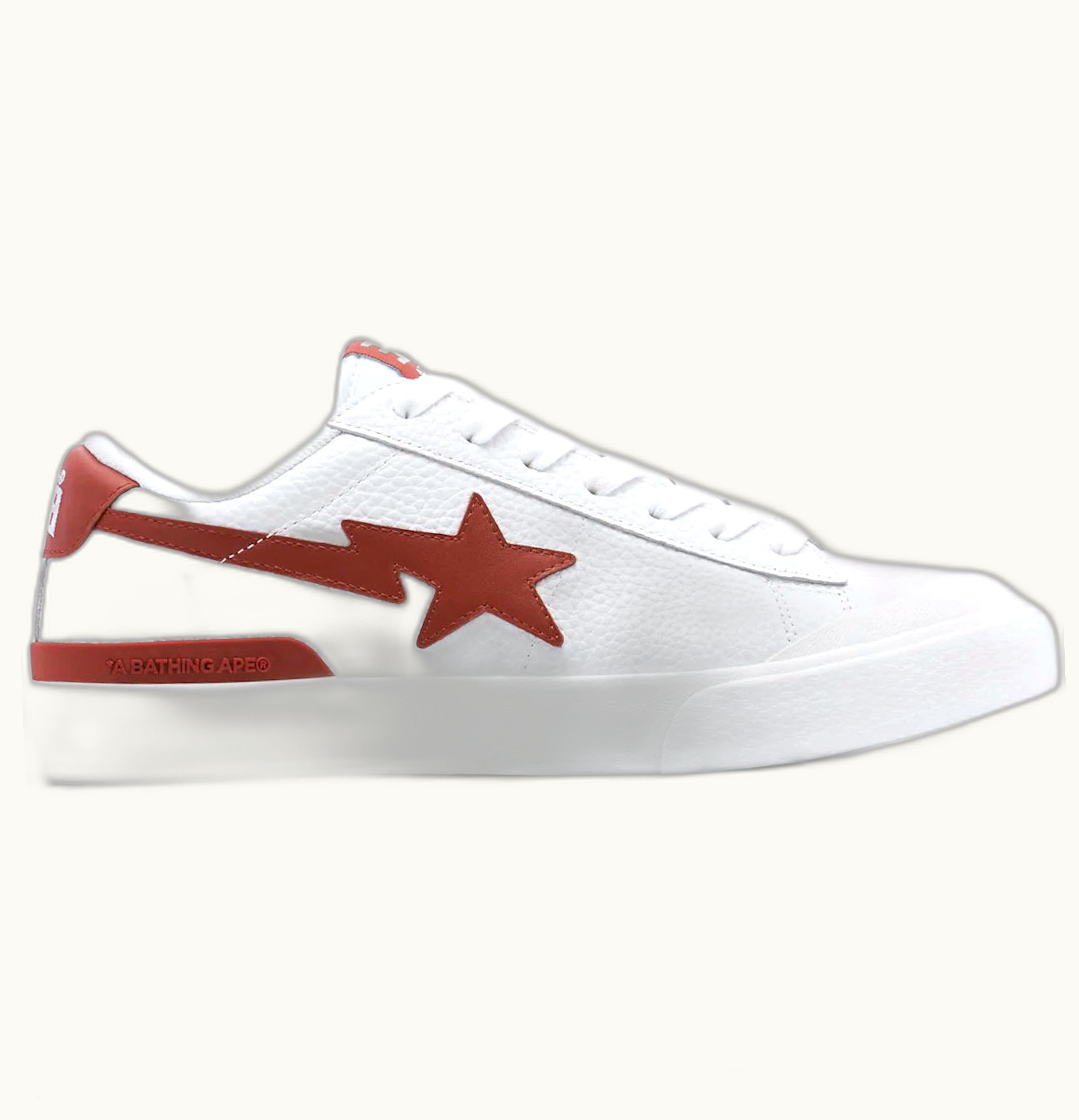BAPE A Bathing Ape Mad Sta White Red