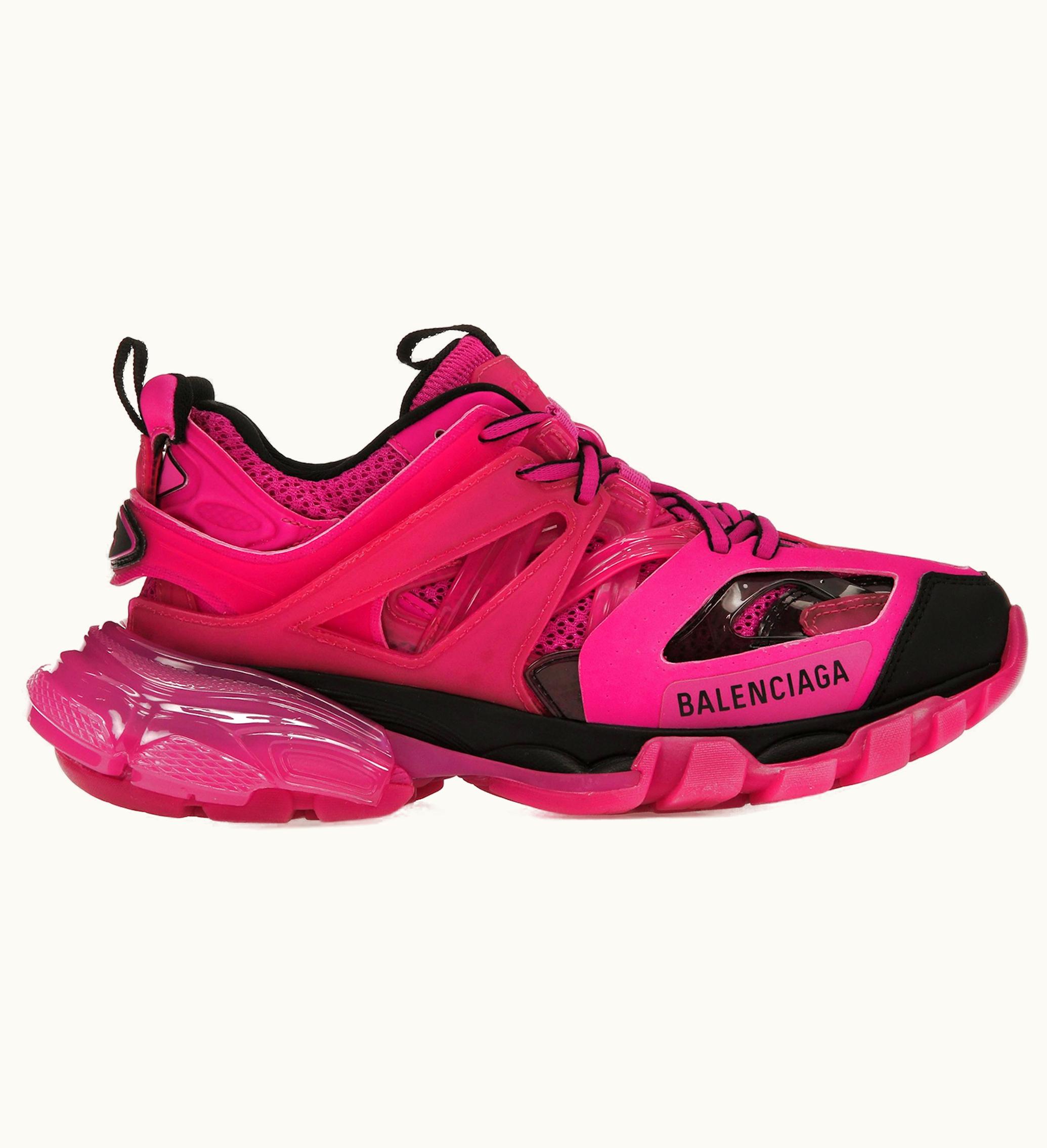 Balenciaga Track Clear Sole Dark Pink Womens