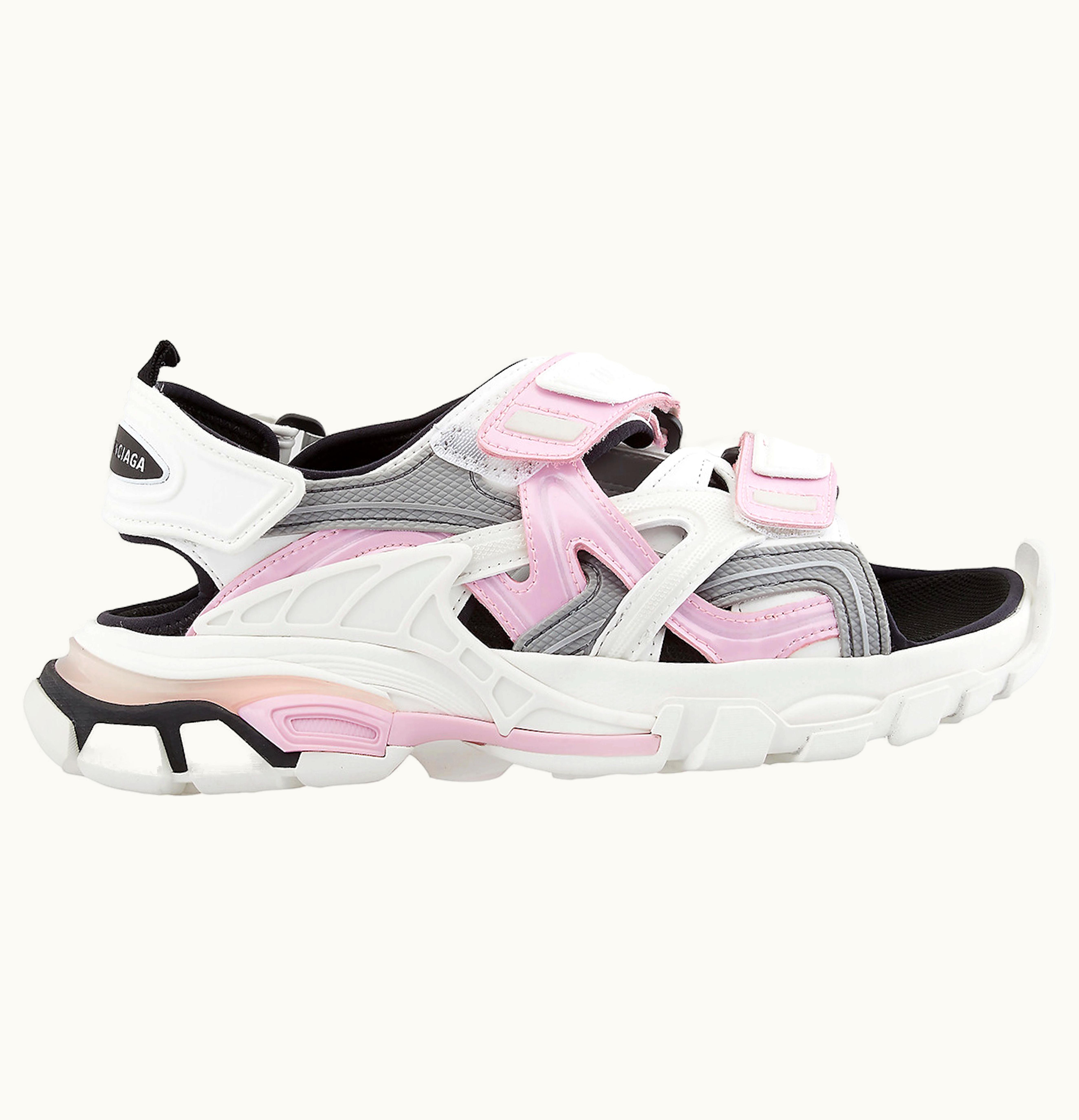Balenciaga Track Sandal White Pink Grey Womens