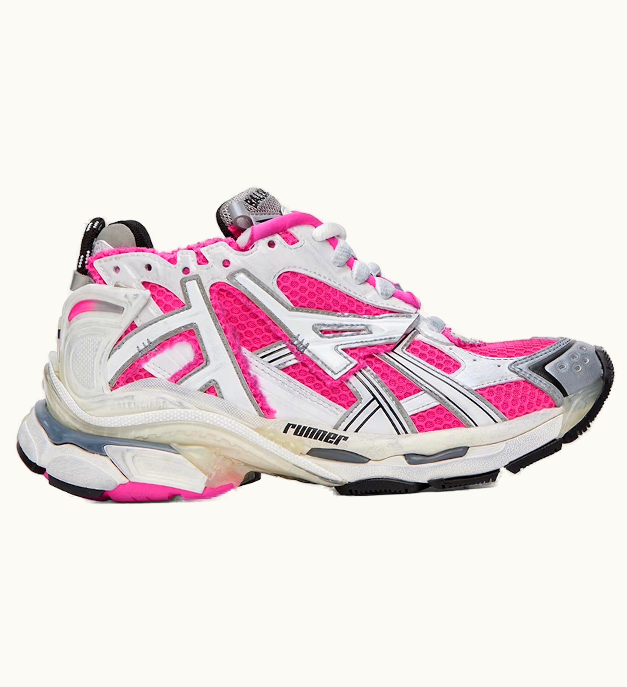 Balenciaga Runner White Fluo Pink Womens