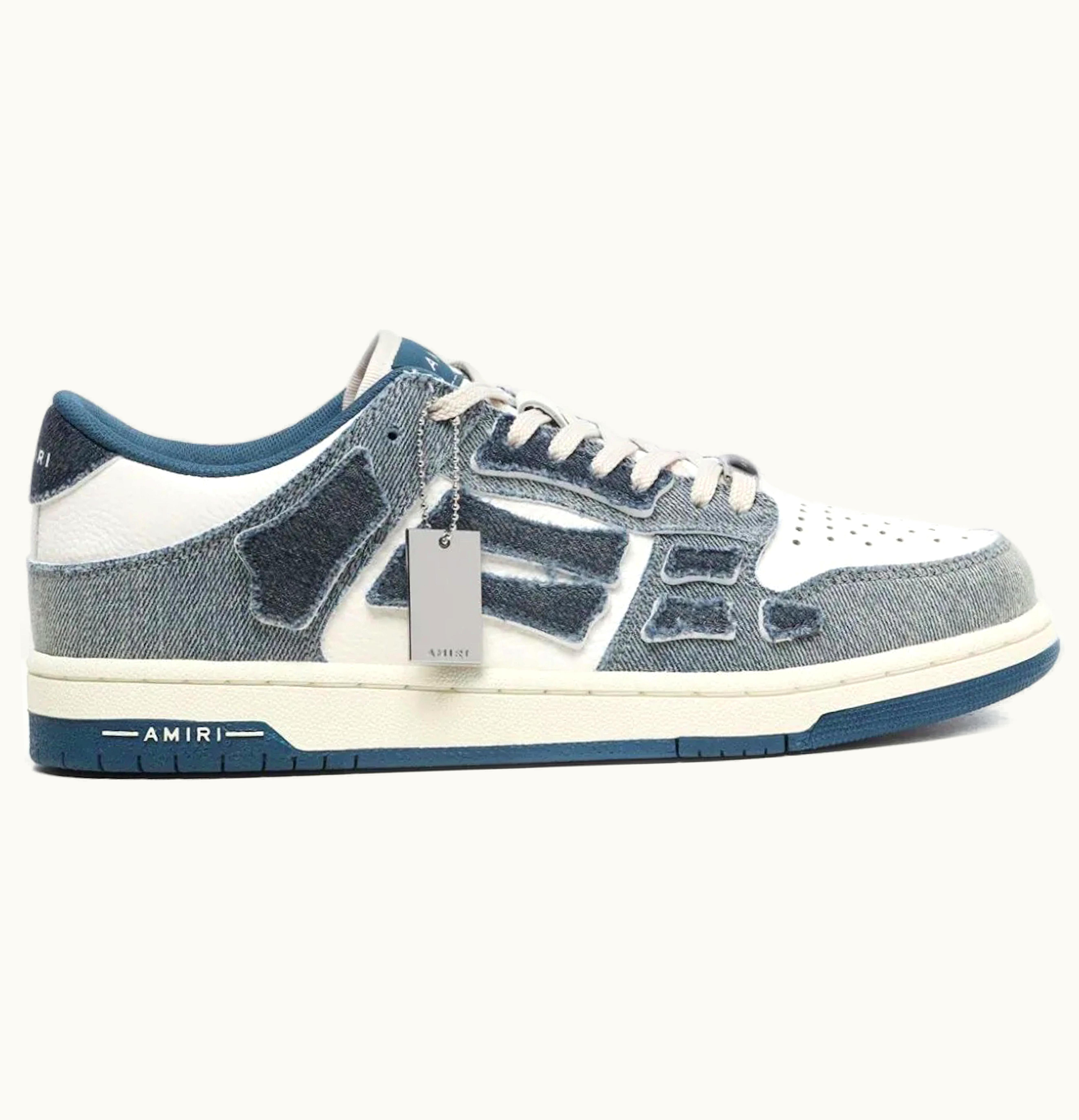 AMIRI Skel Top Low Denim Slate Blue Womens