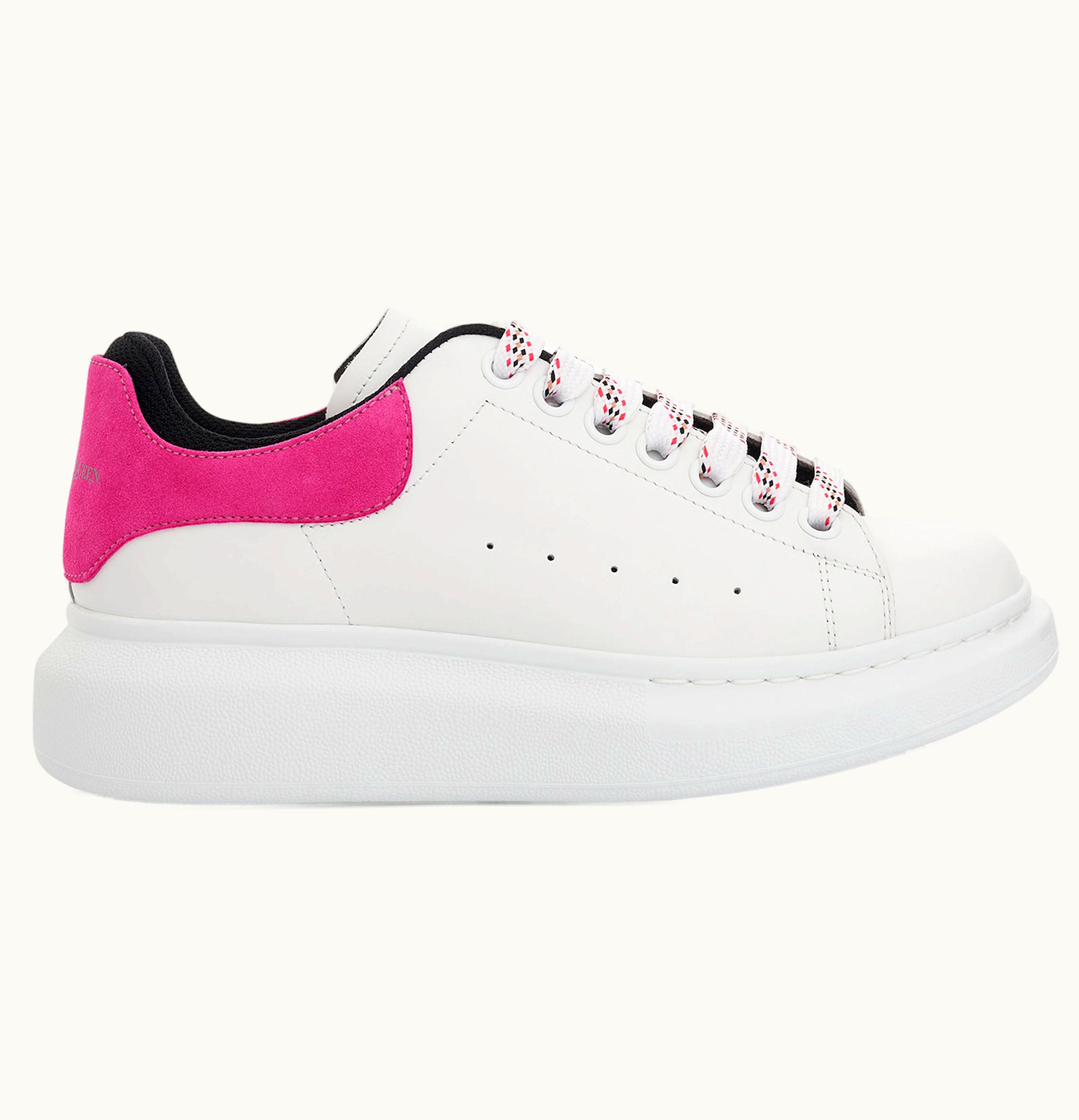 Alexander McQueen Oversized White Fuschia Black Womens