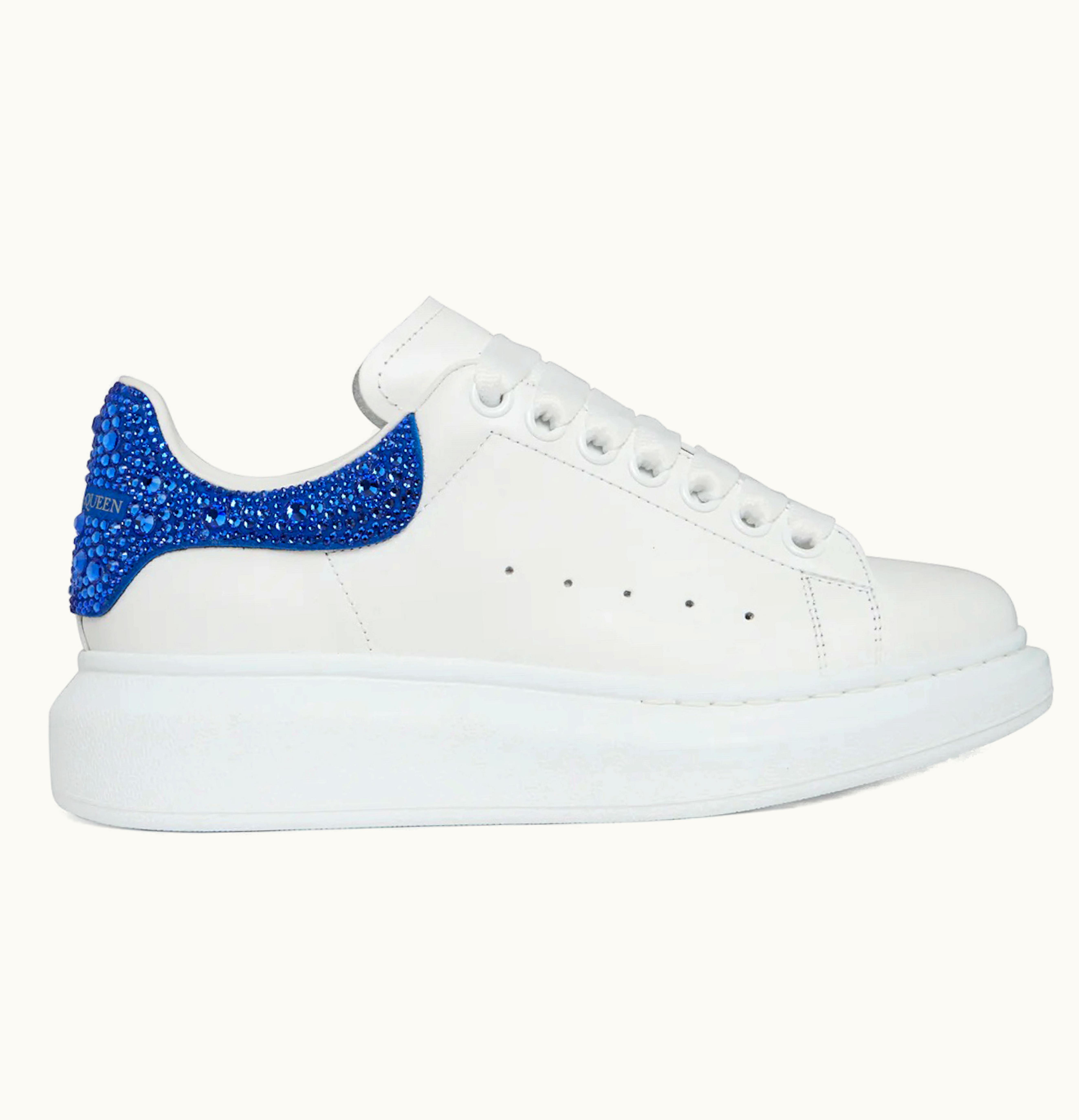 Alexander McQueen Oversized White Ultramarine Crystal Womens