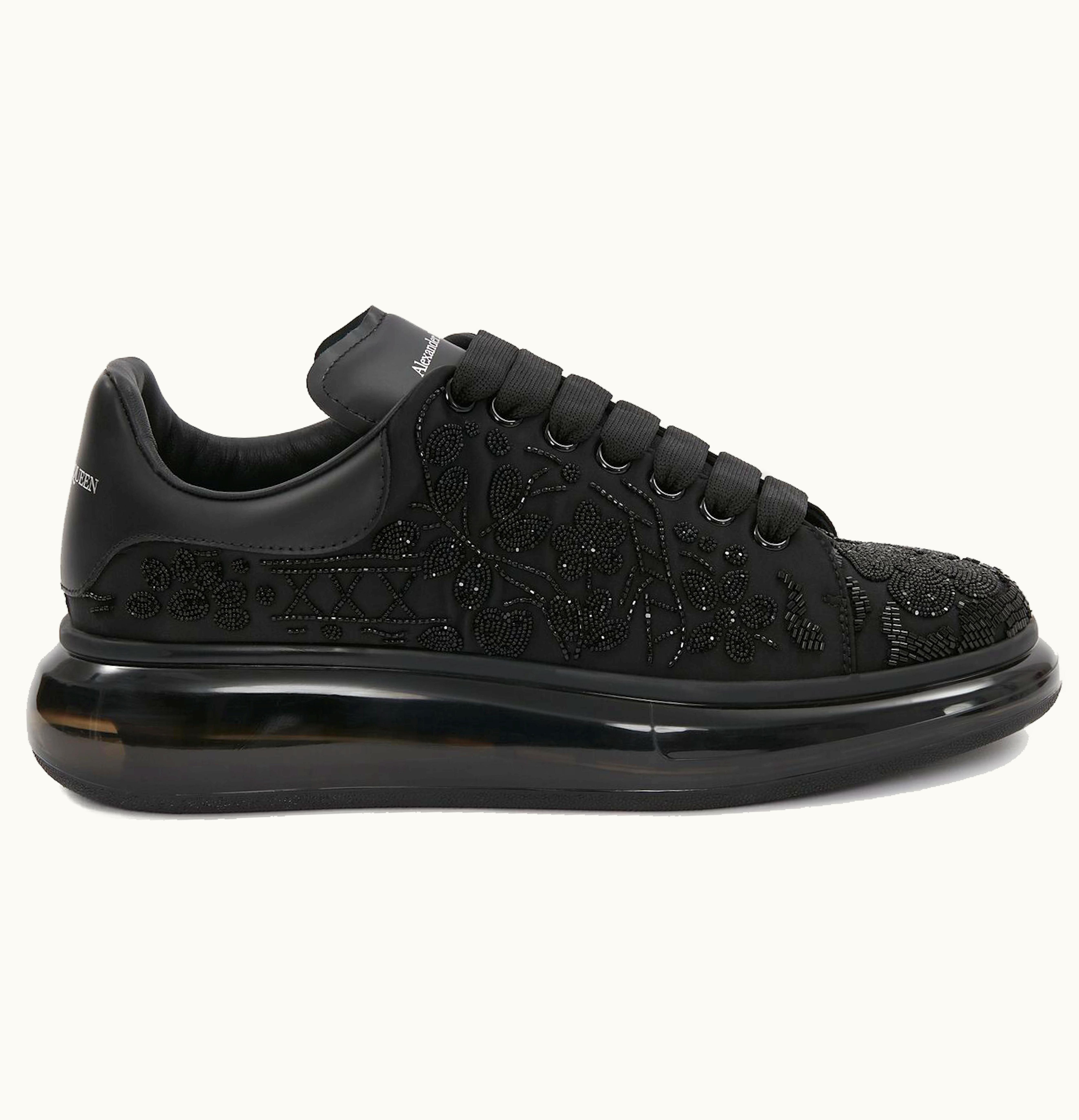 Alexander McQueen Oversized Black All Over Botanical Beads