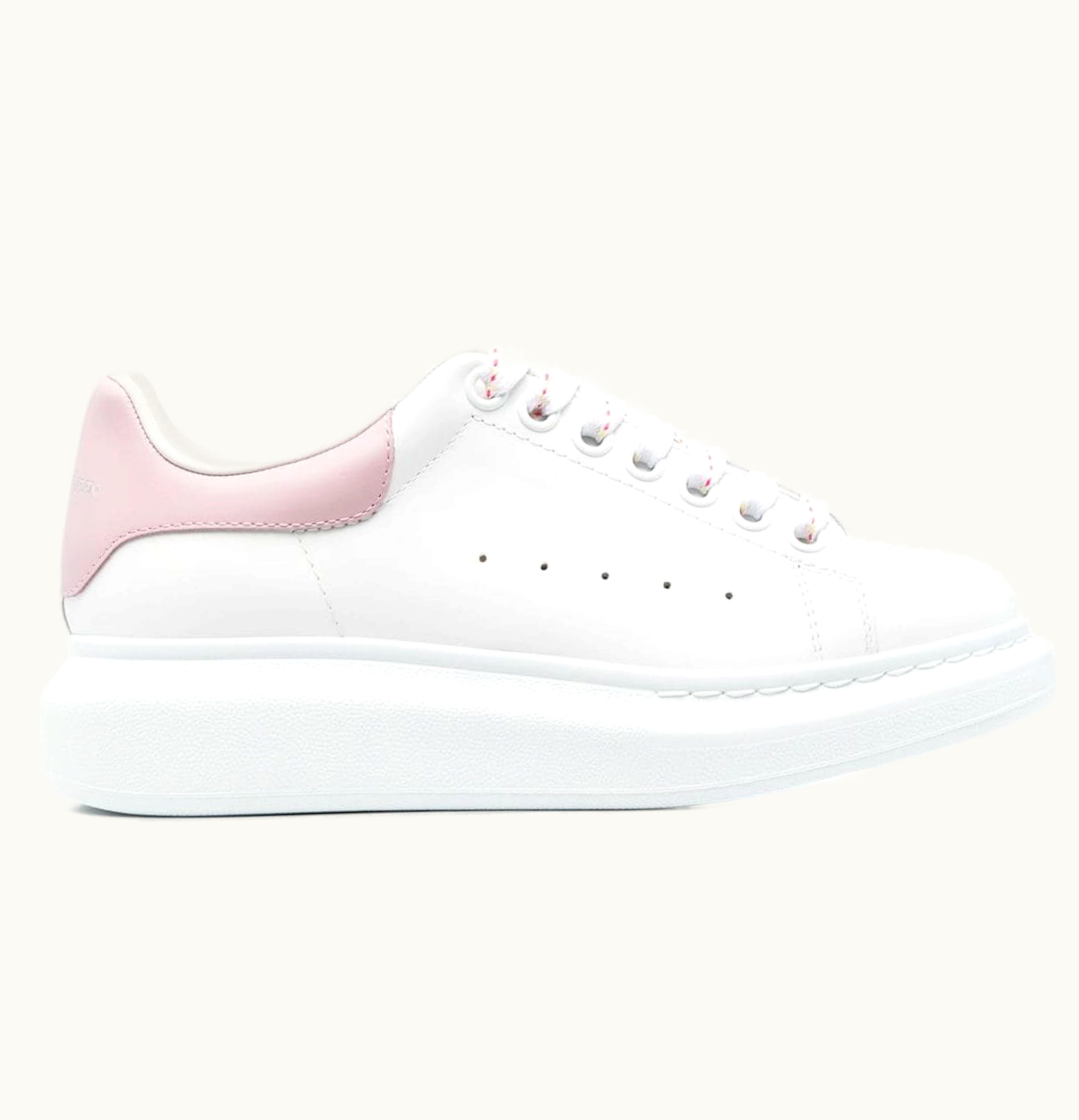 Alexander McQueen Oversized White Light Pink Womens
