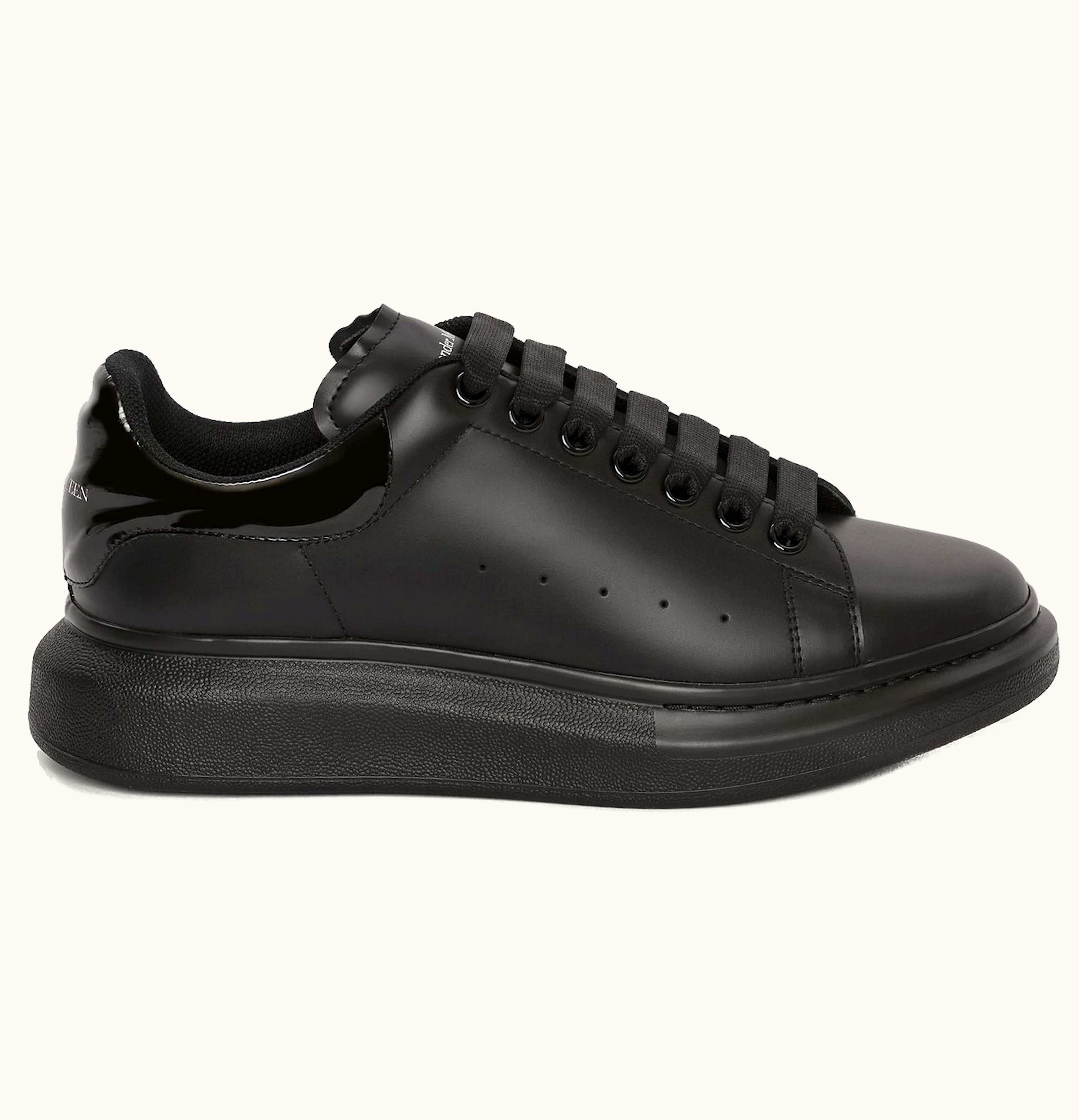 Alexander McQueen Oversized Black Gloss Heel
