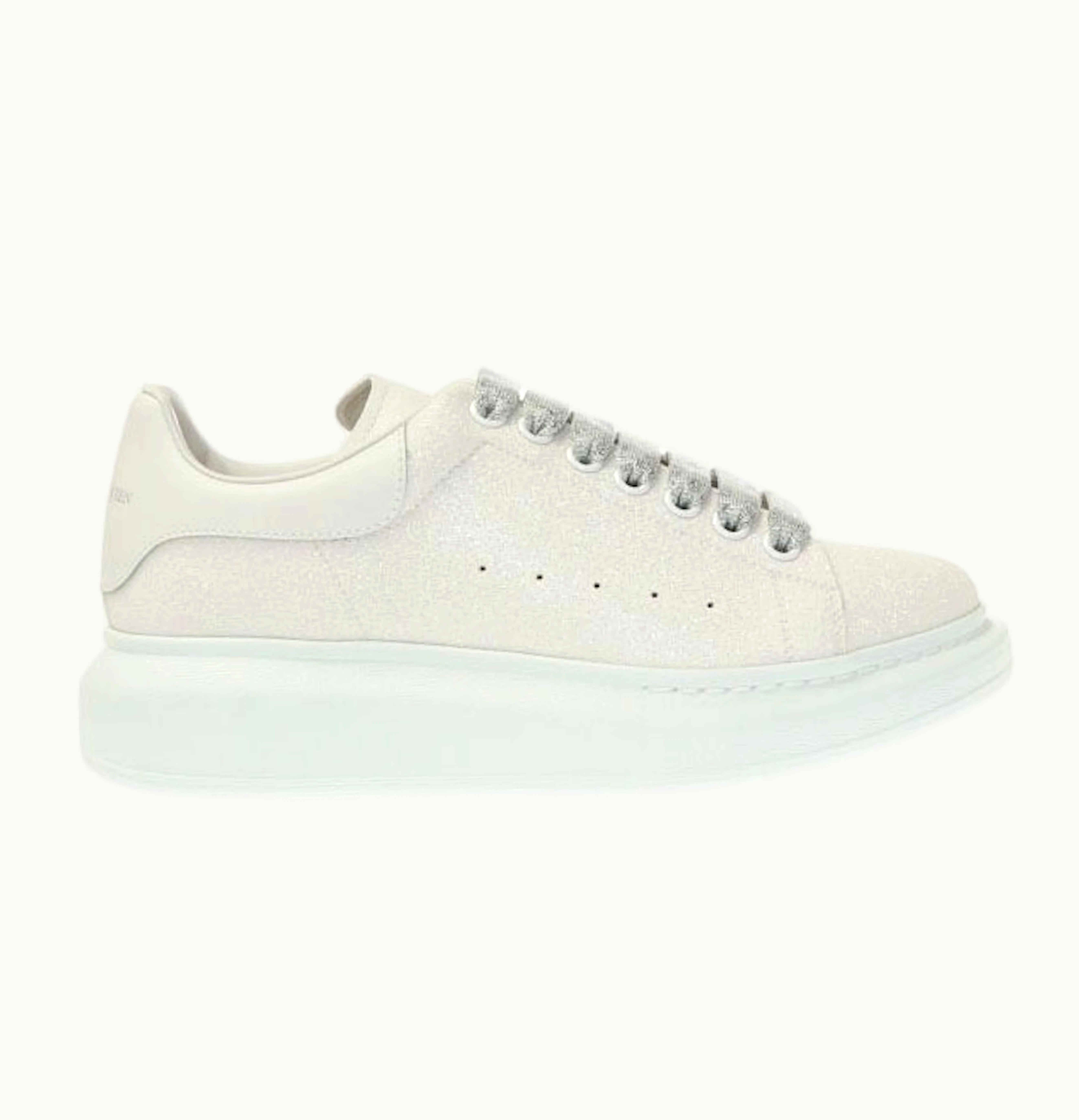 Alexander McQueen Oversized Silver Galaxy Glitter W