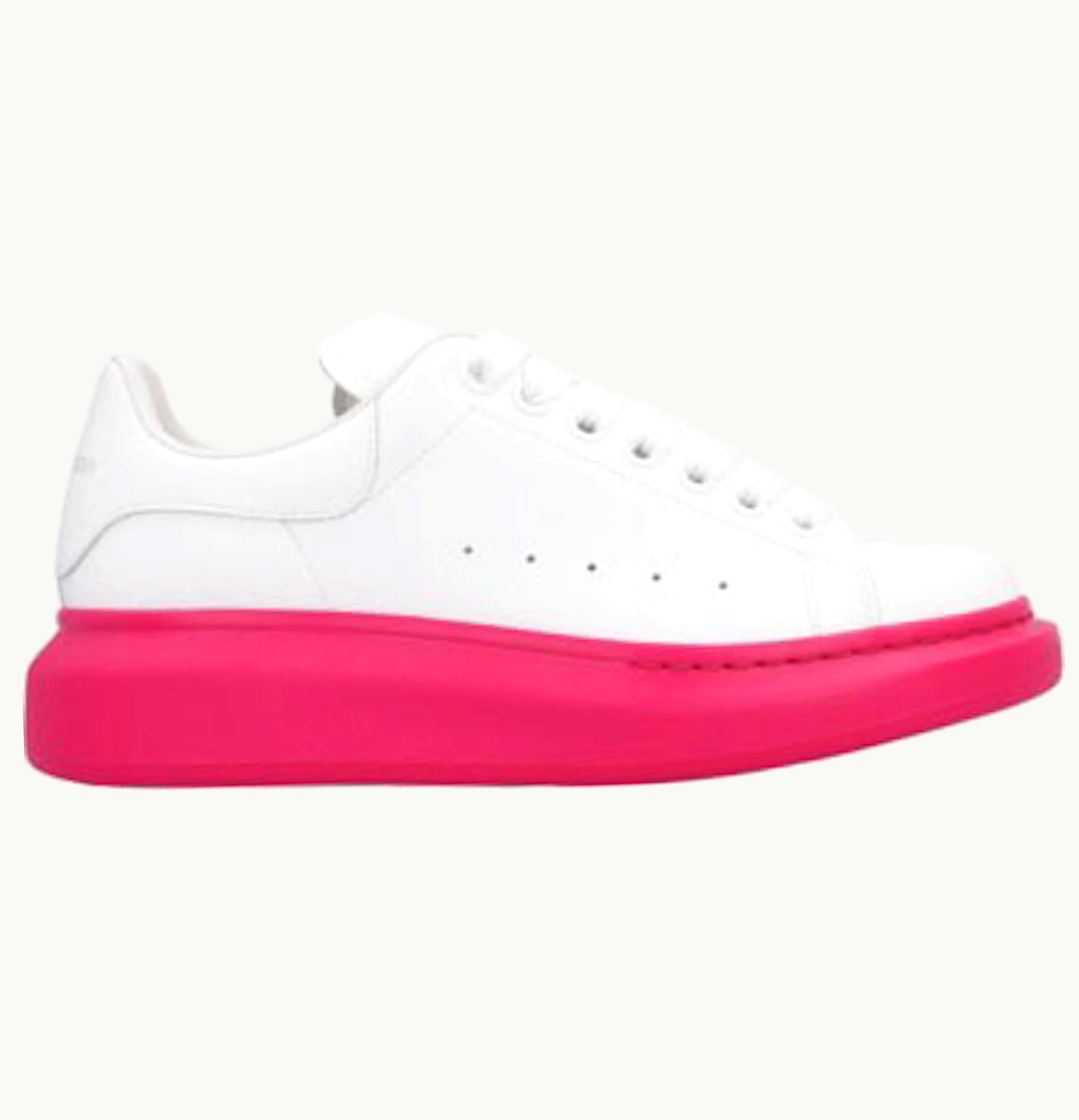 Alexander McQueen Oversized White Pink Sole W