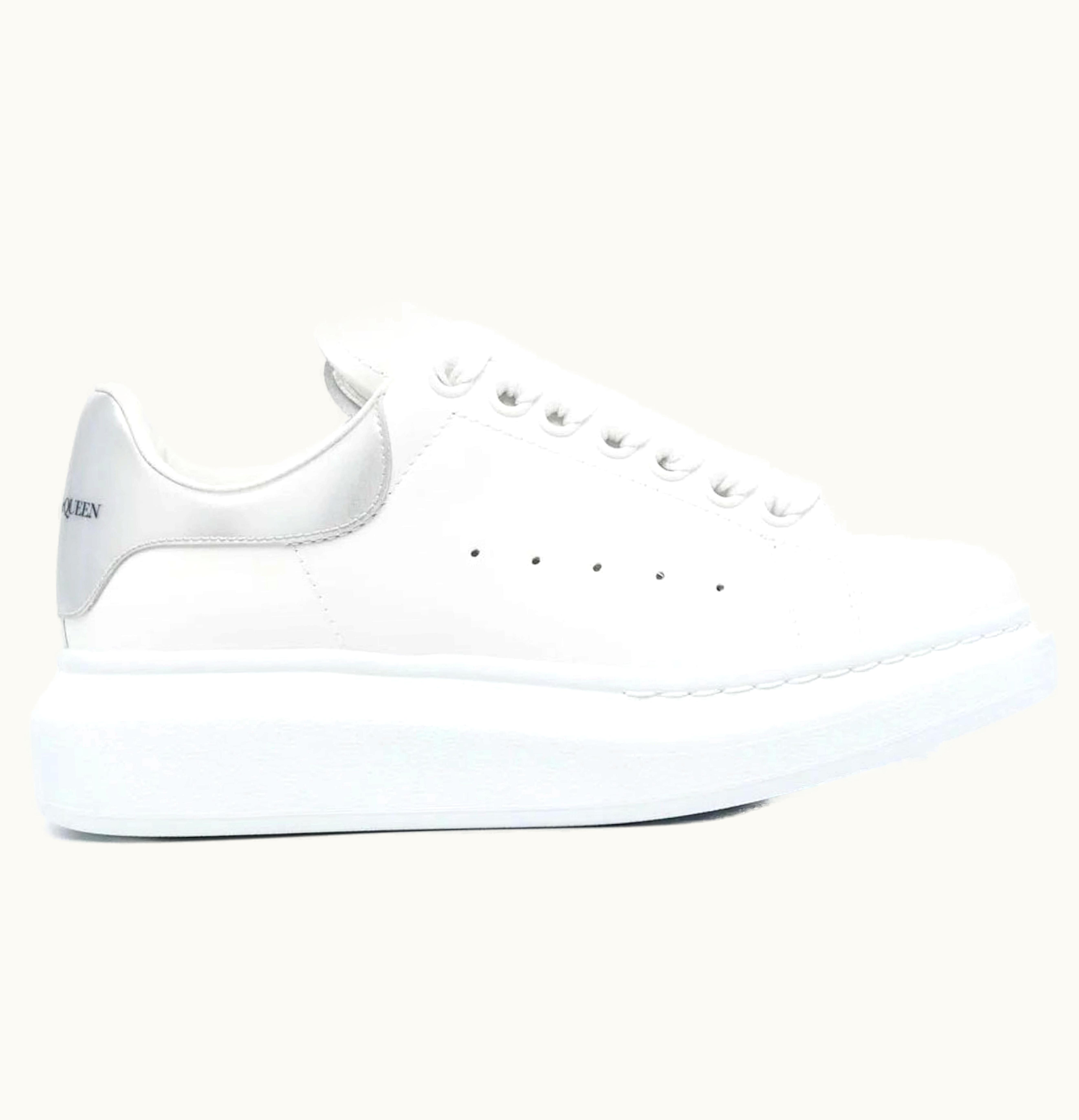 Alexander McQueen Oversized White Silver W