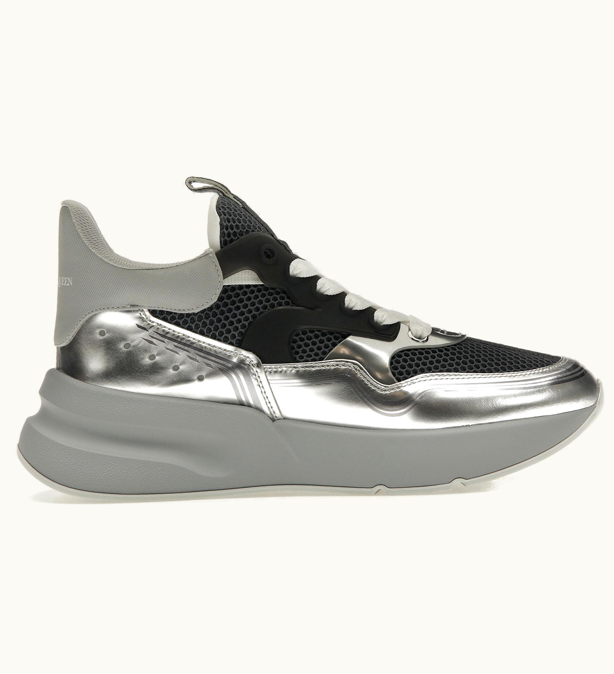 Alexander McQueen Oversized Runner Silver