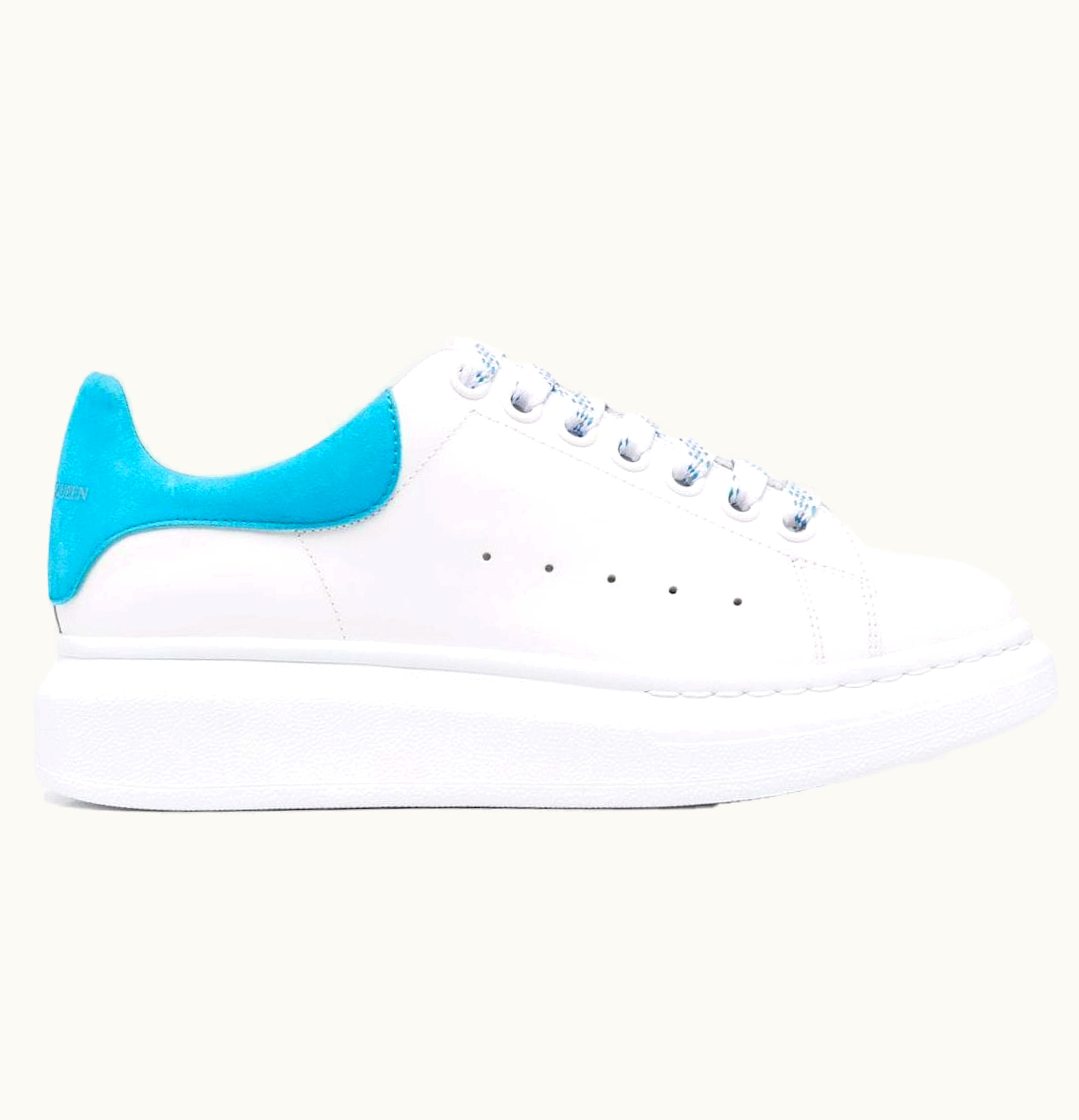 Alexander McQueen Oversized White Bright Blue W