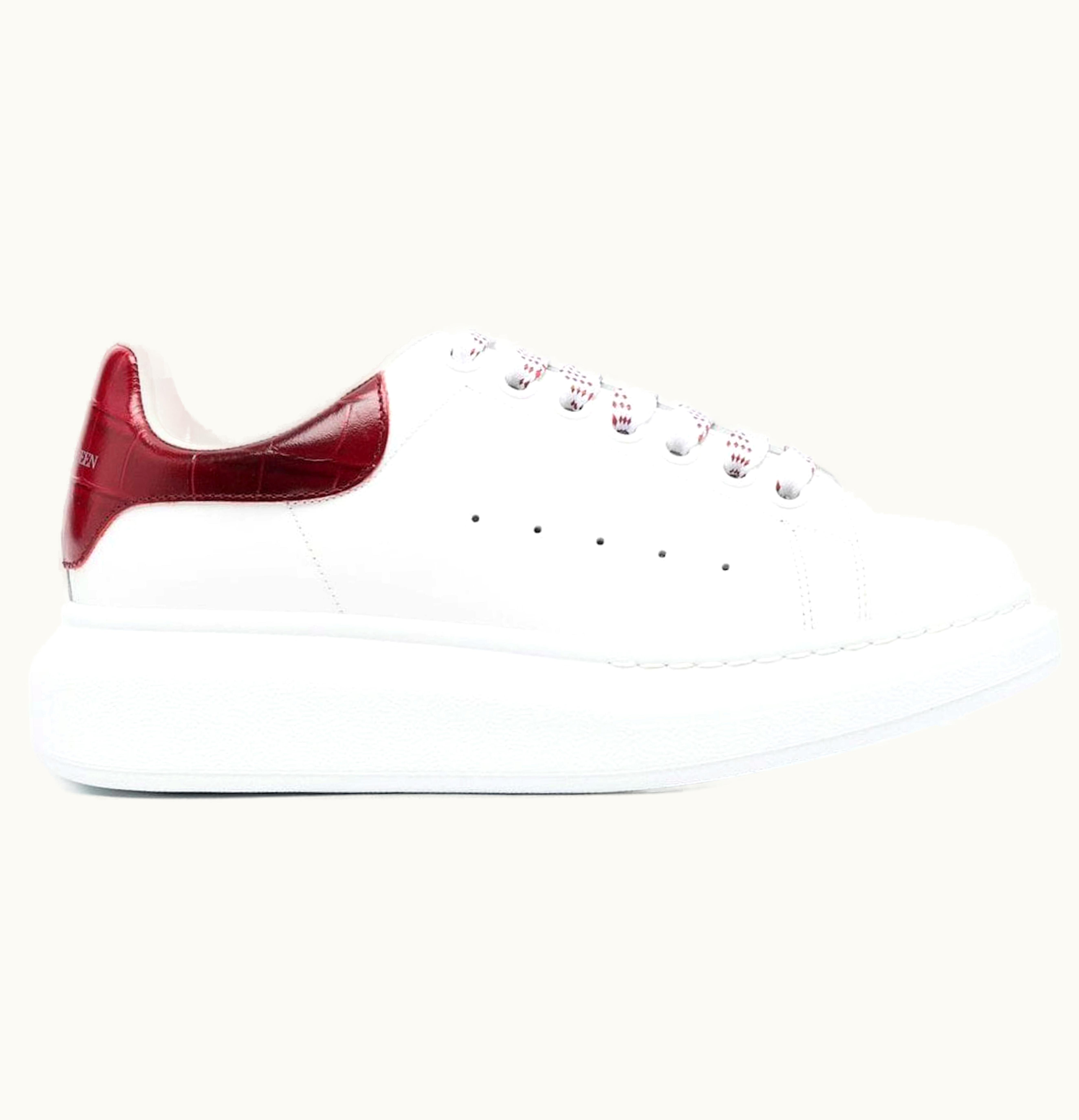 Alexander McQueen Oversized White Blood Red Croc W
