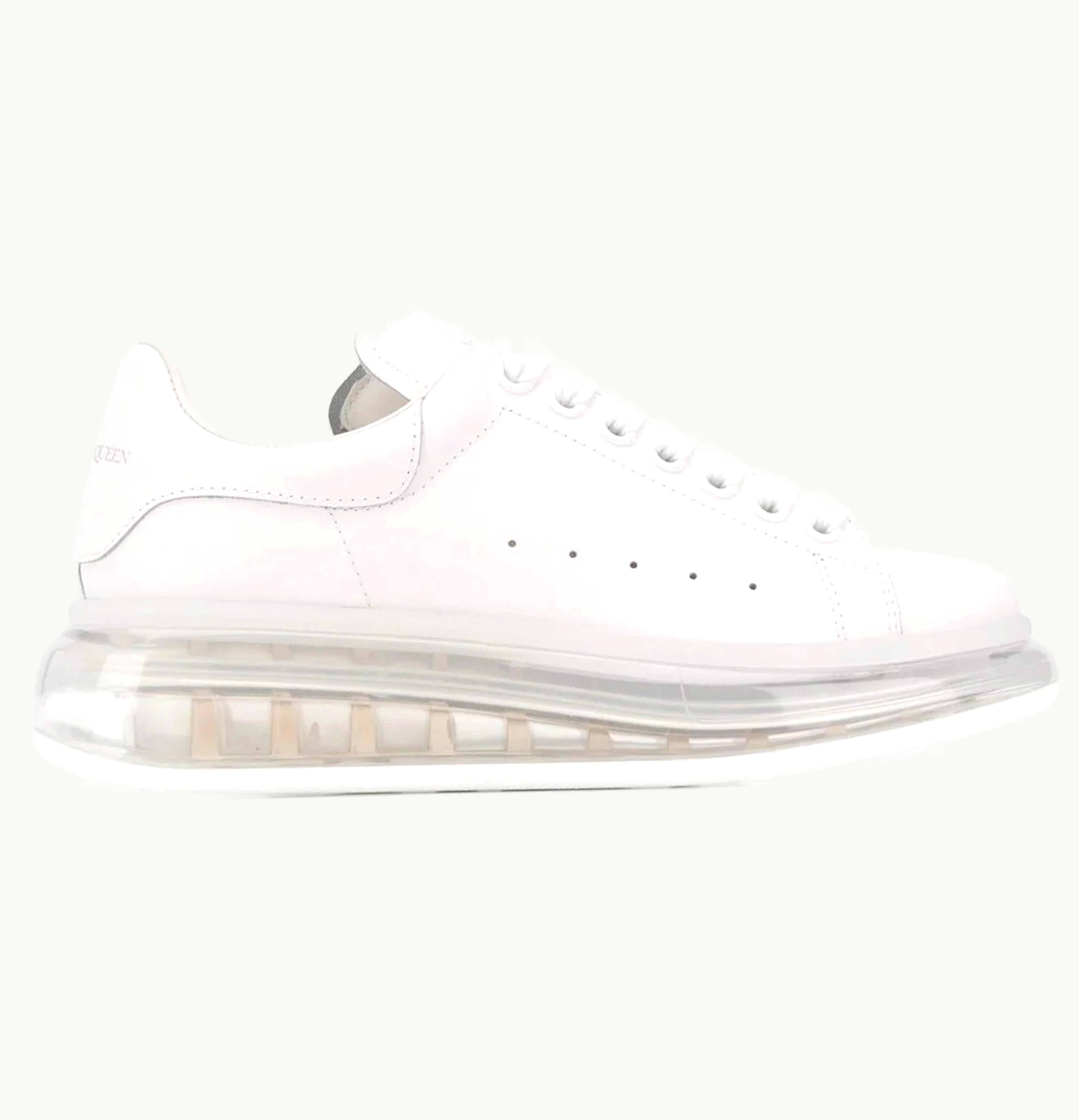 Alexander McQueen Oversized Clear Sole White W