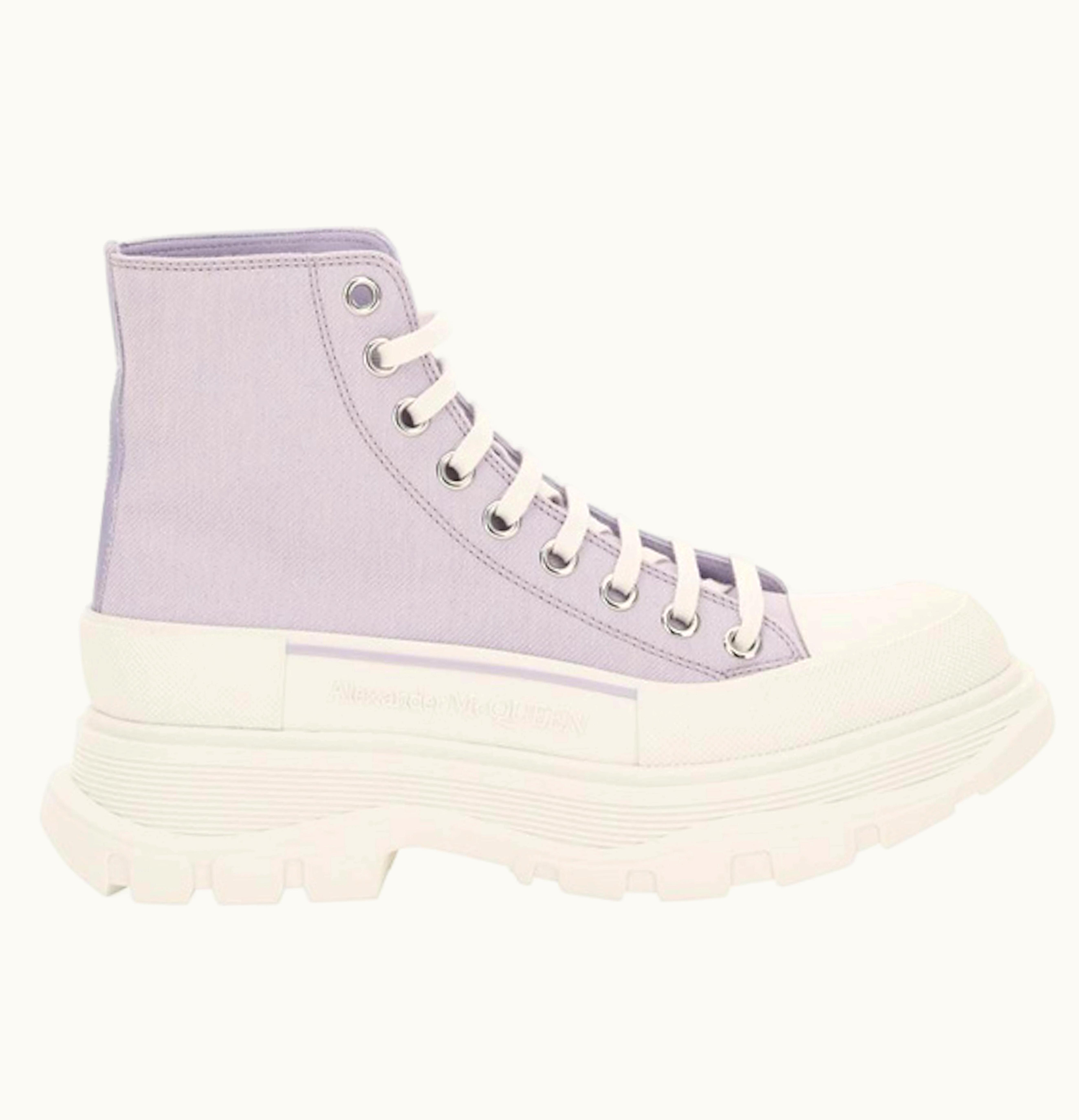 Alexander McQueen Tread High Top Purple Canvas W