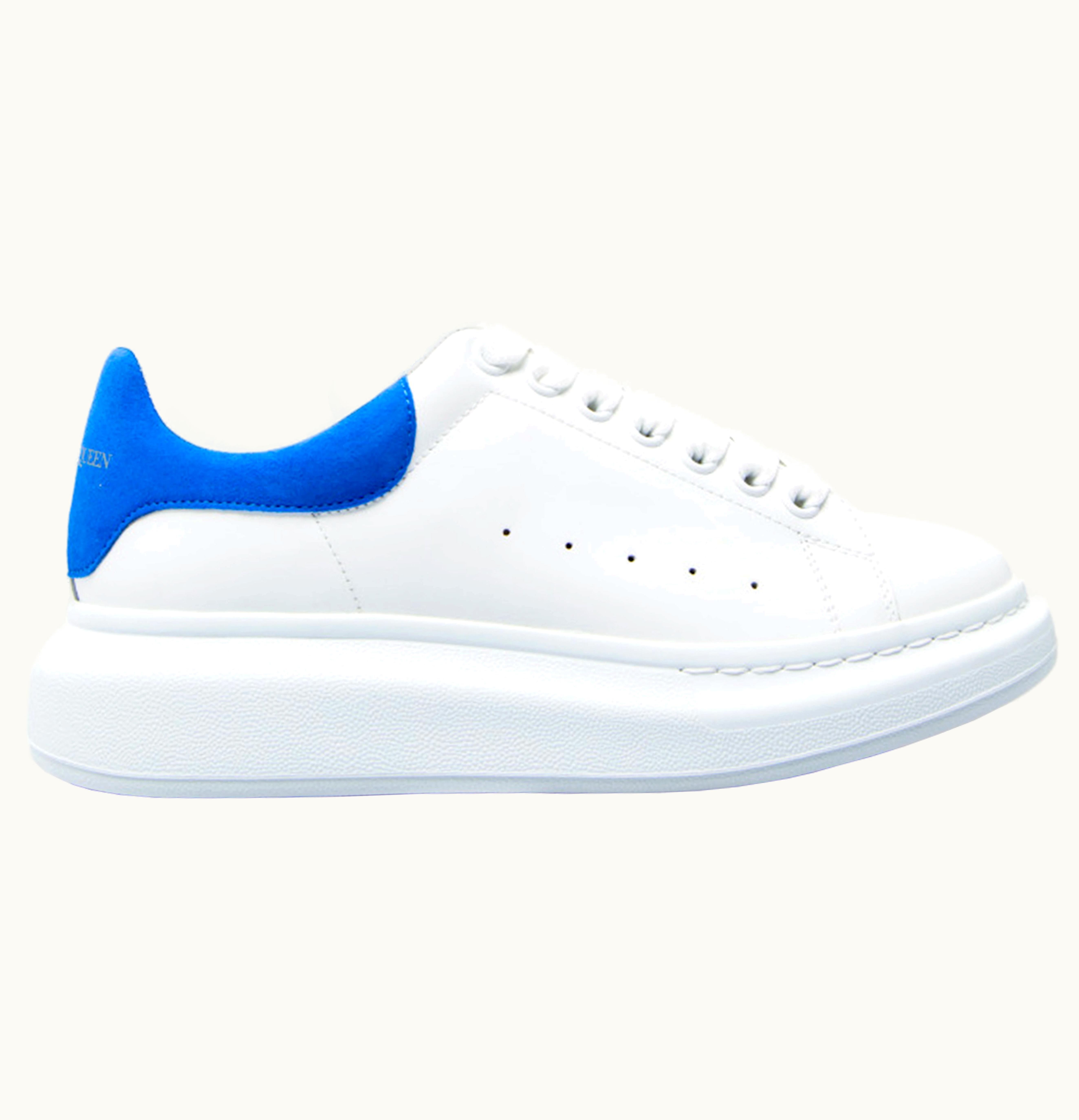 Alexander McQueen Oversized White Electric Blue