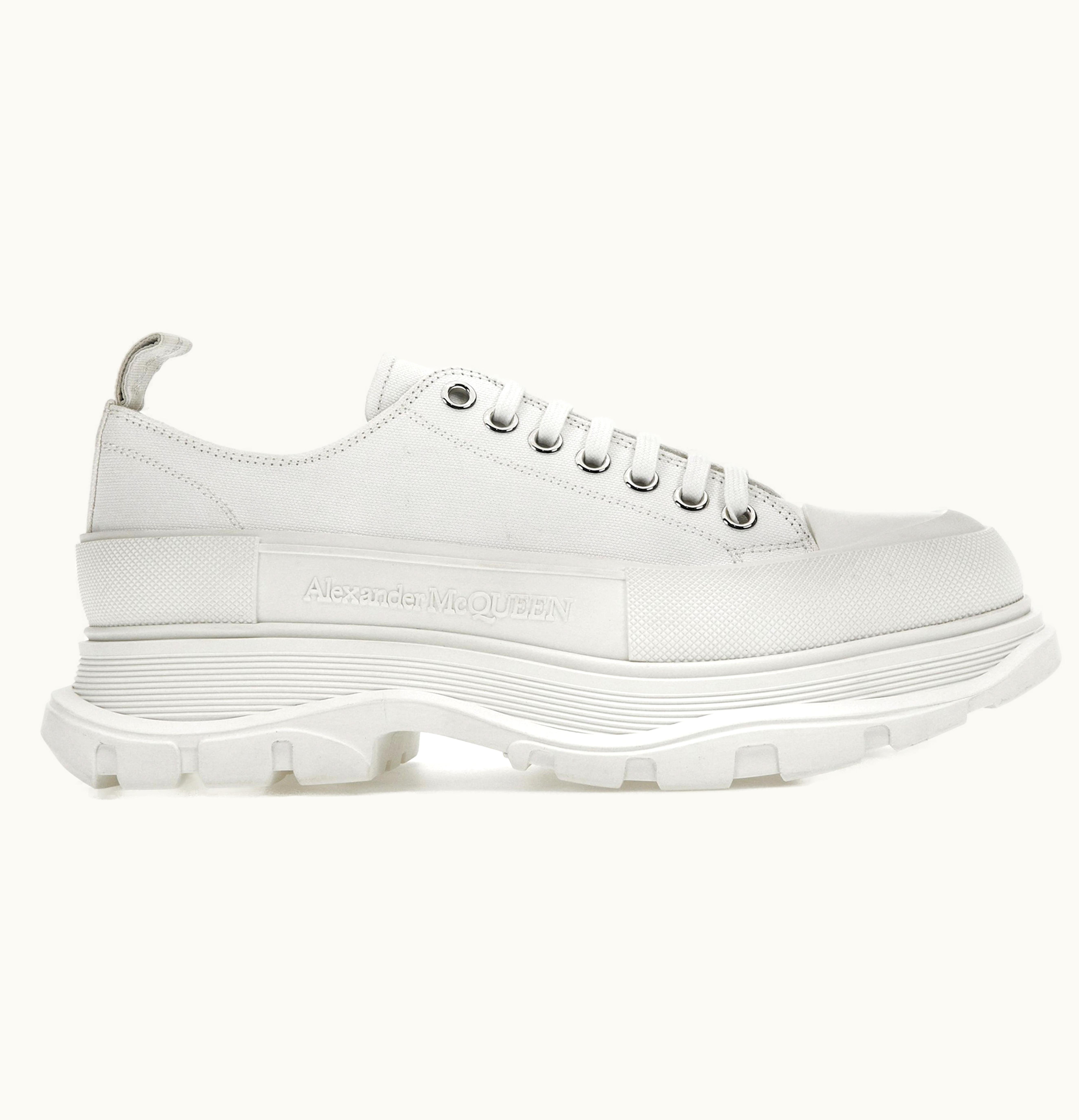 Alexander McQueen Tread Slick Low Lace Up White FW21