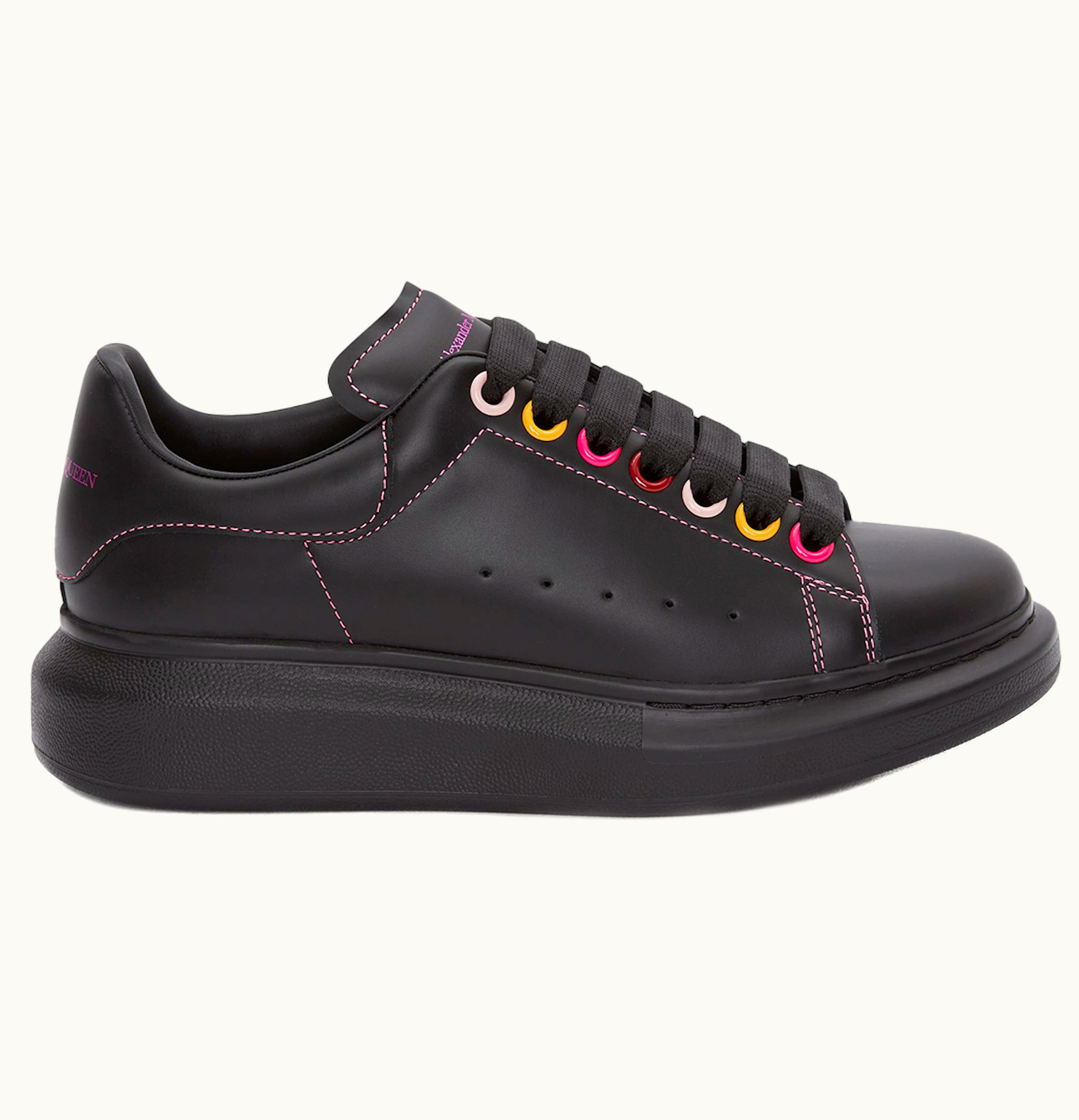 Alexander McQueen Oversized Black Rainbow Eyelets W