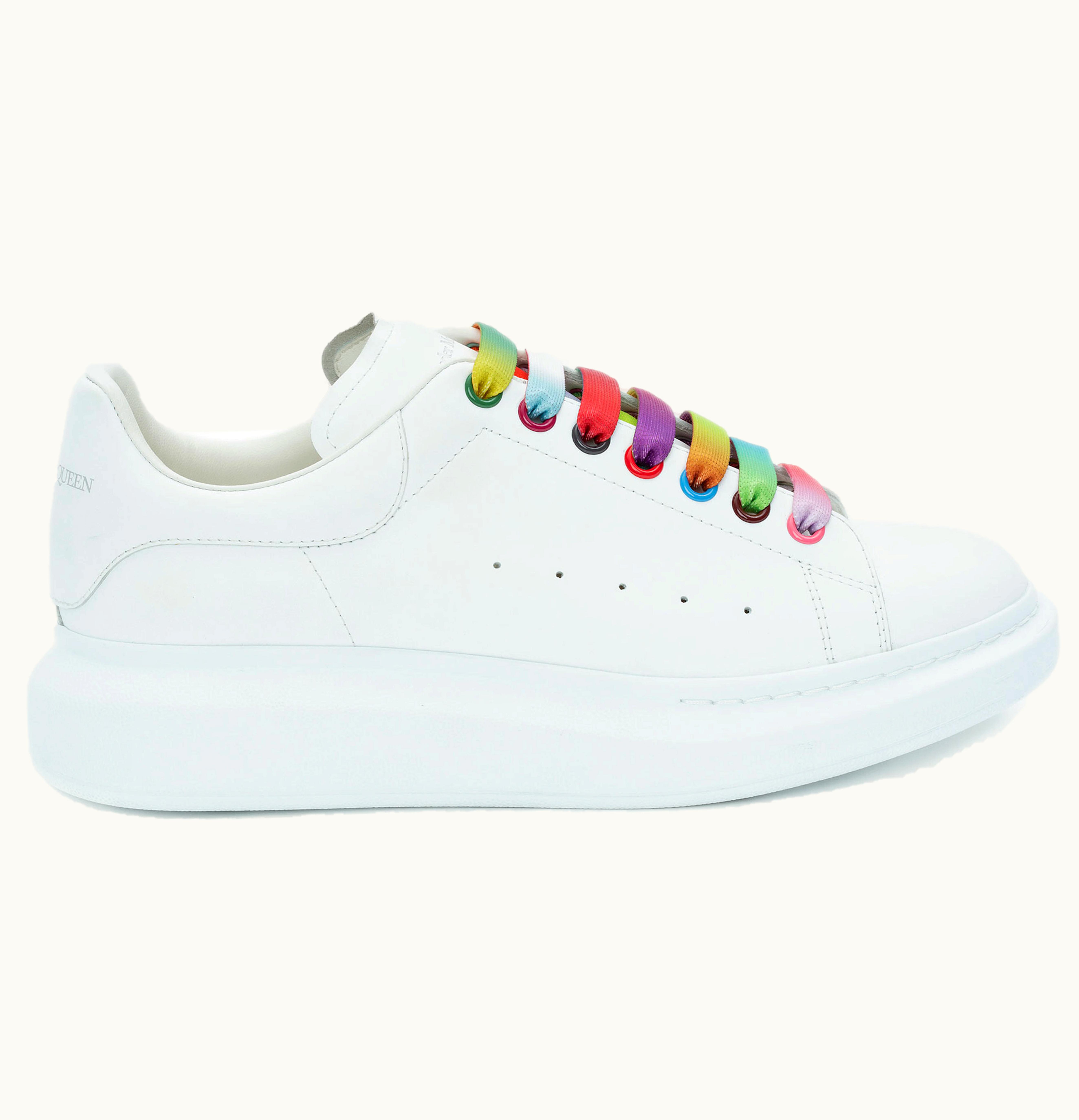 Alexander McQueen Oversized White Rainbow W
