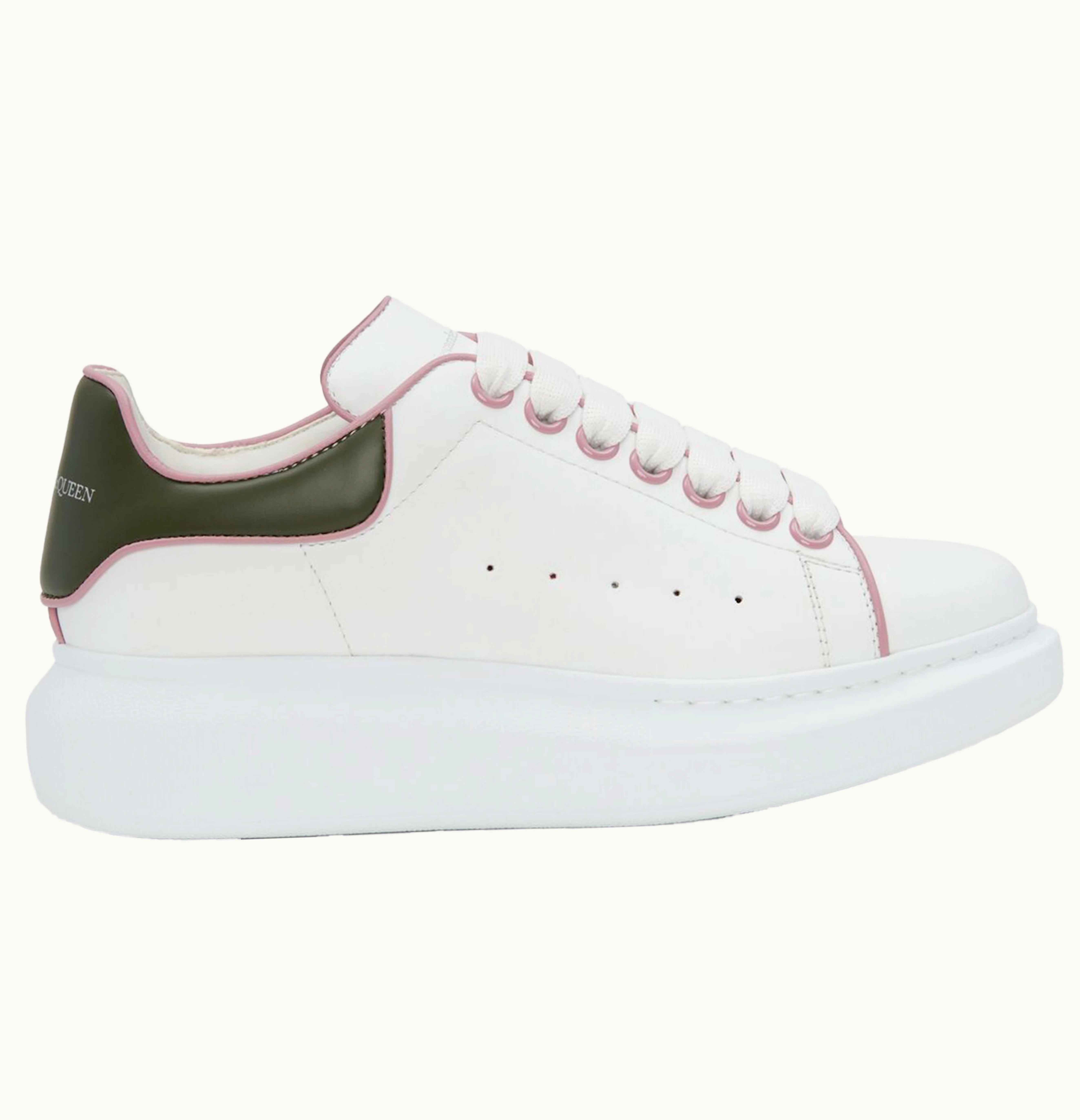 Alexander McQueen Oversized White Military Green Womens