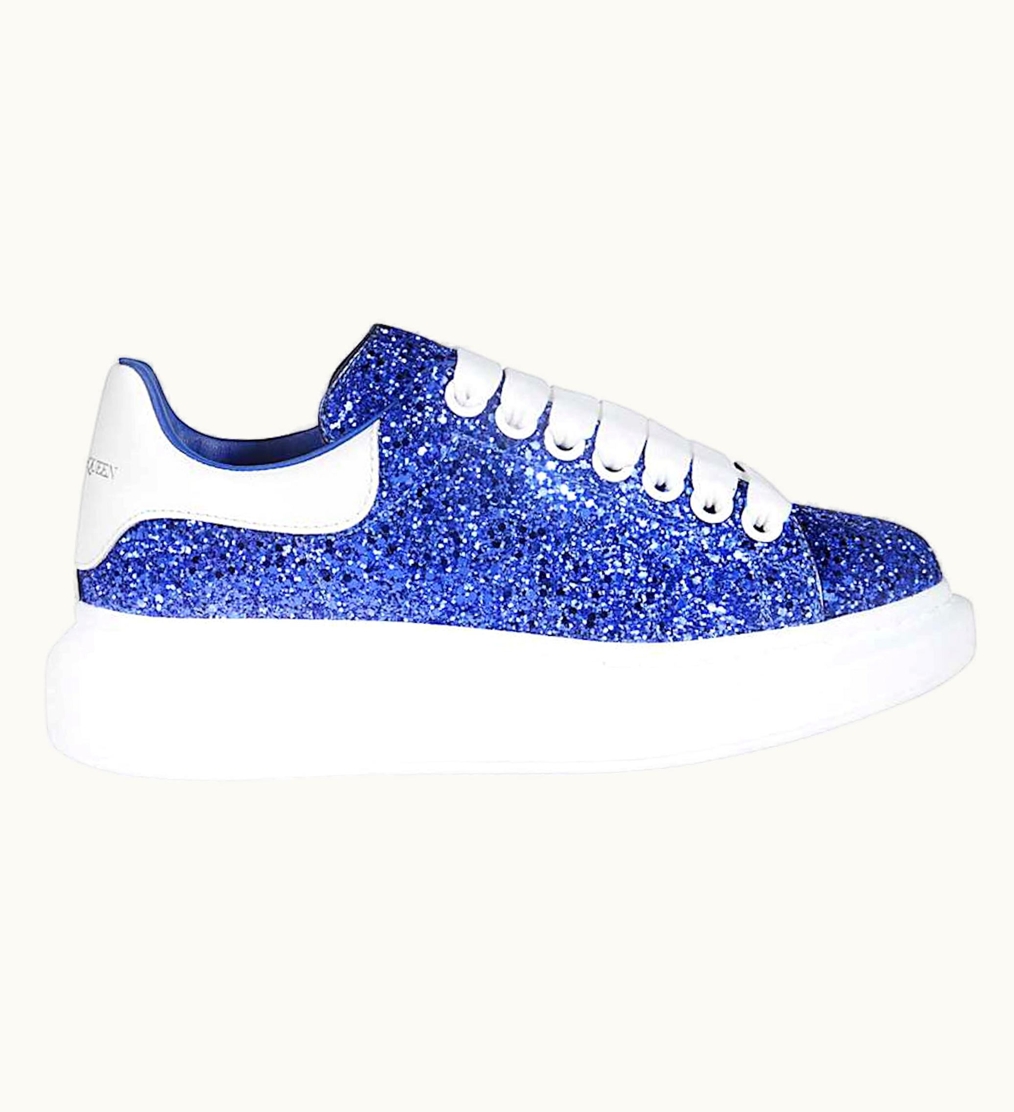 Alexander McQueen Oversized Blue Glitter W