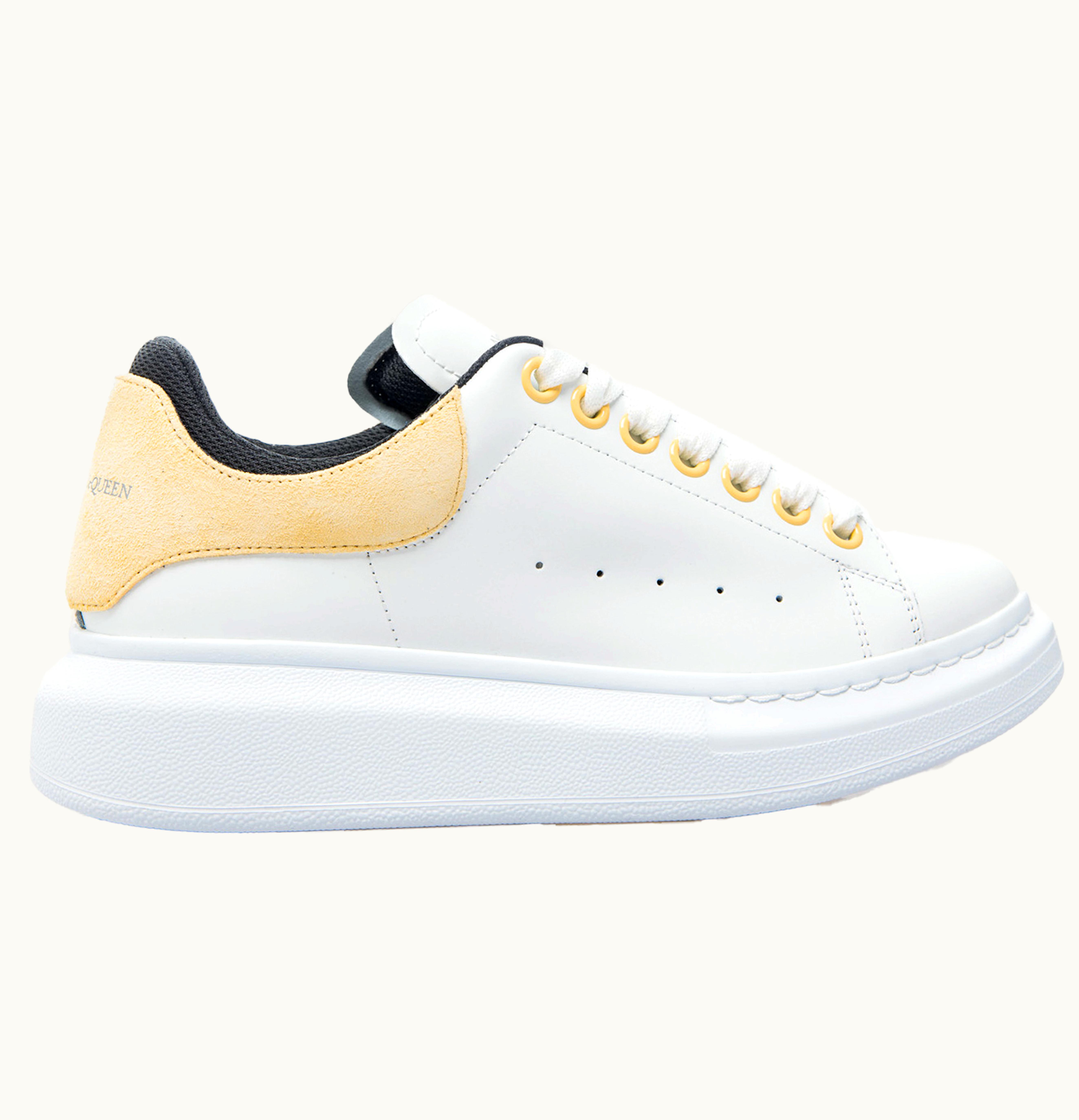 Alexander McQueen Oversized White Yellow Black Womens
