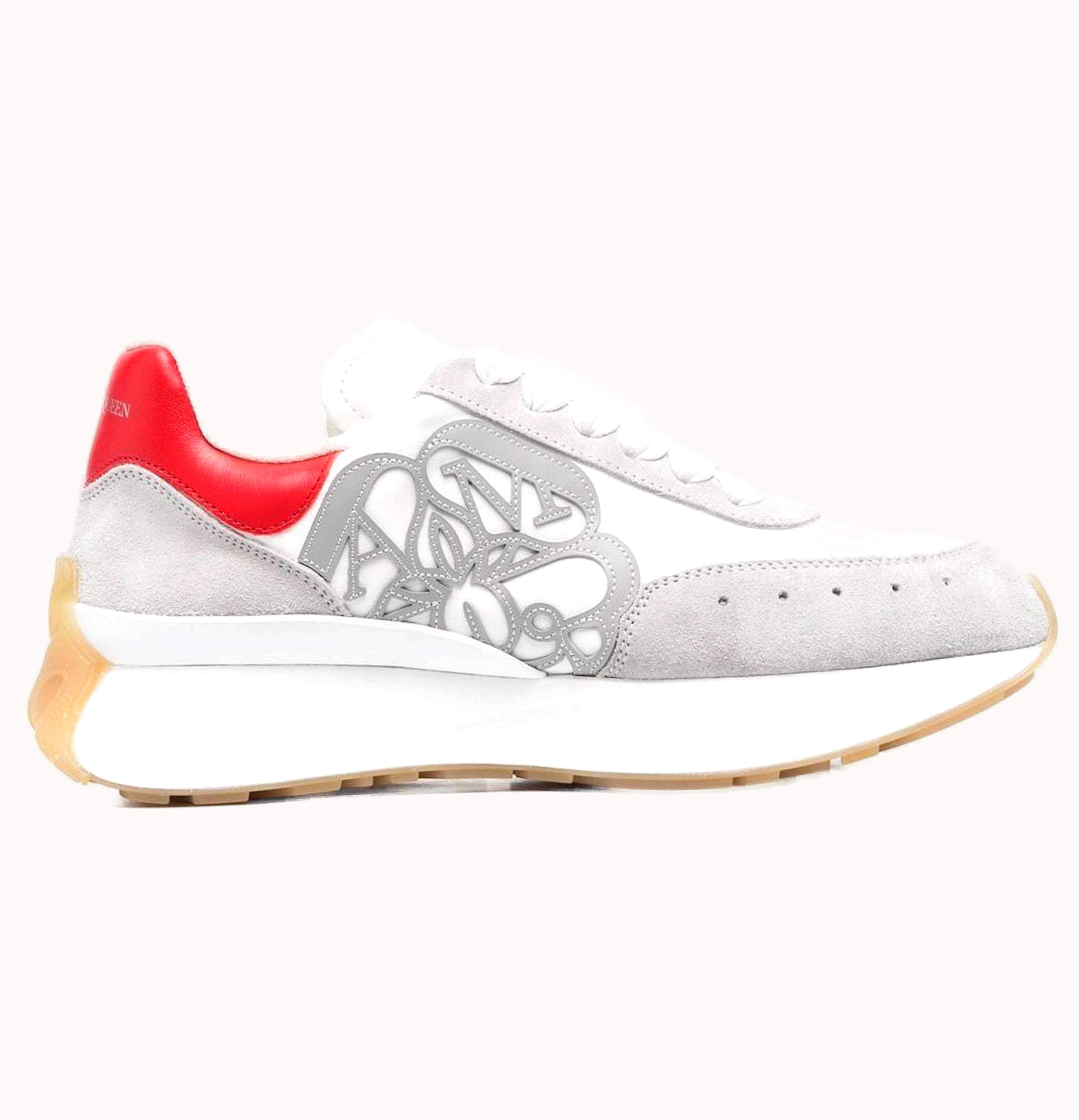 Alexander McQueen Sprint Runner Grey Red W