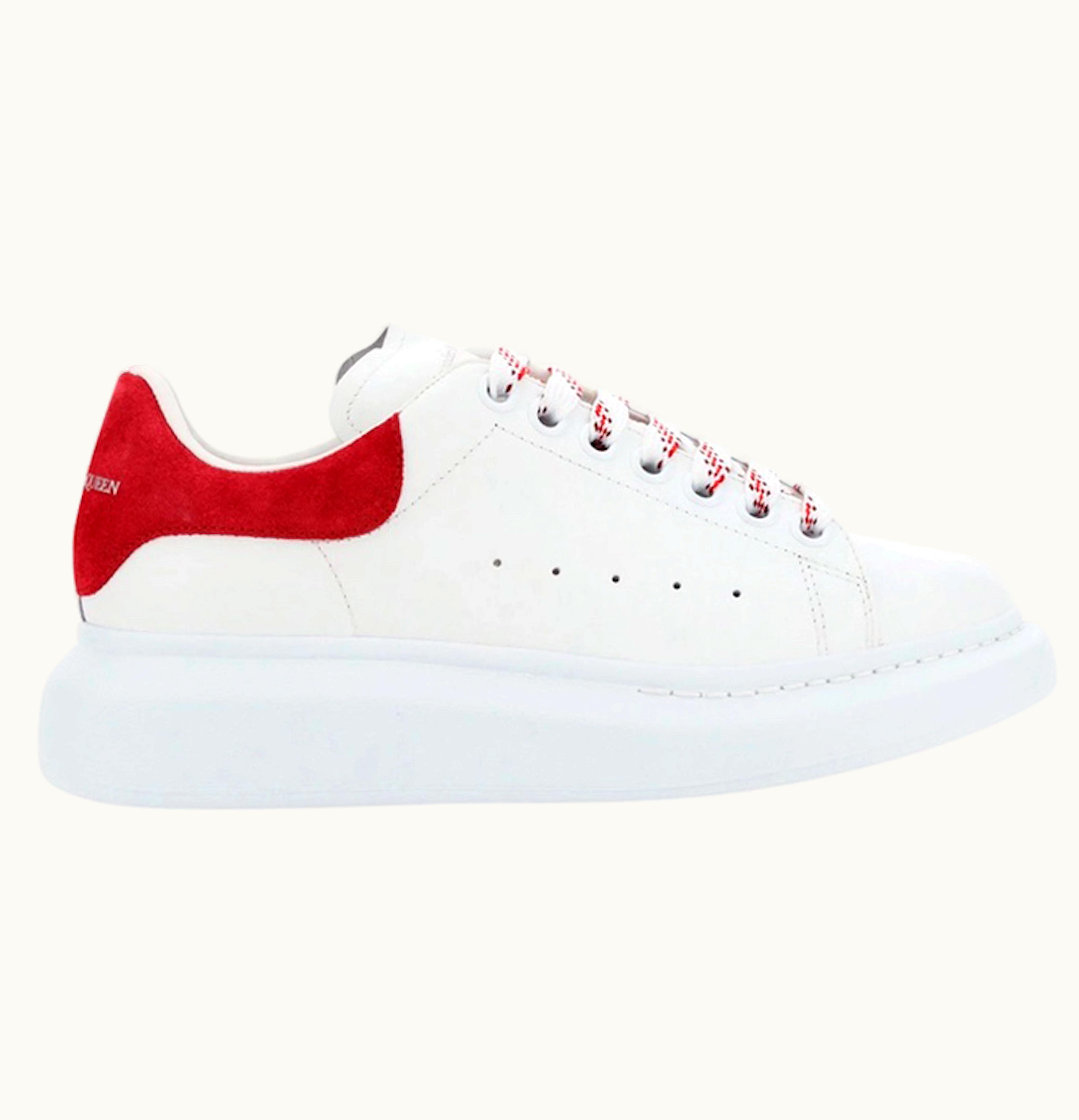 Alexander McQueen Oversized White Red Womens