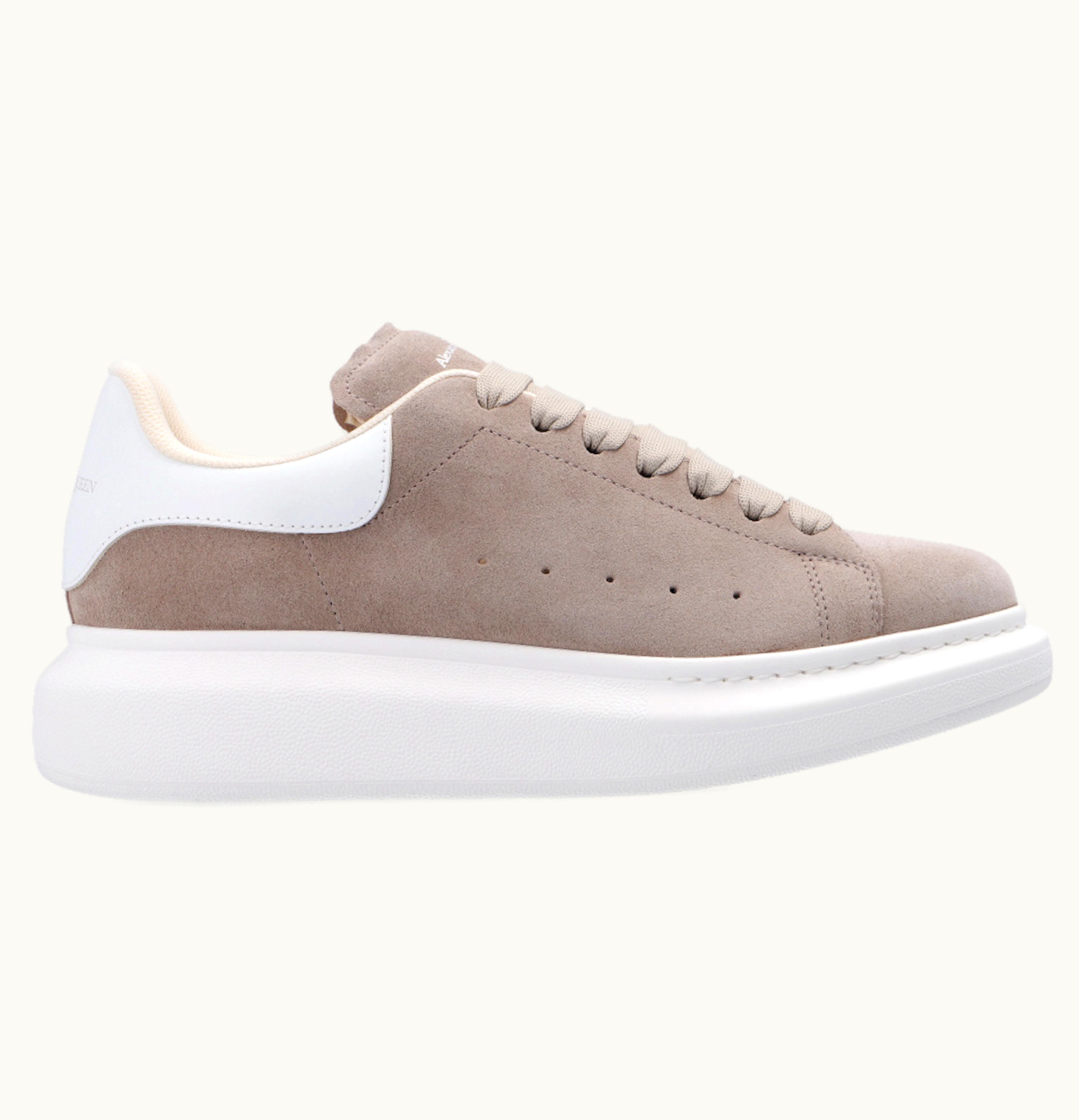 Alexander McQueen Oversized Beige White Womens