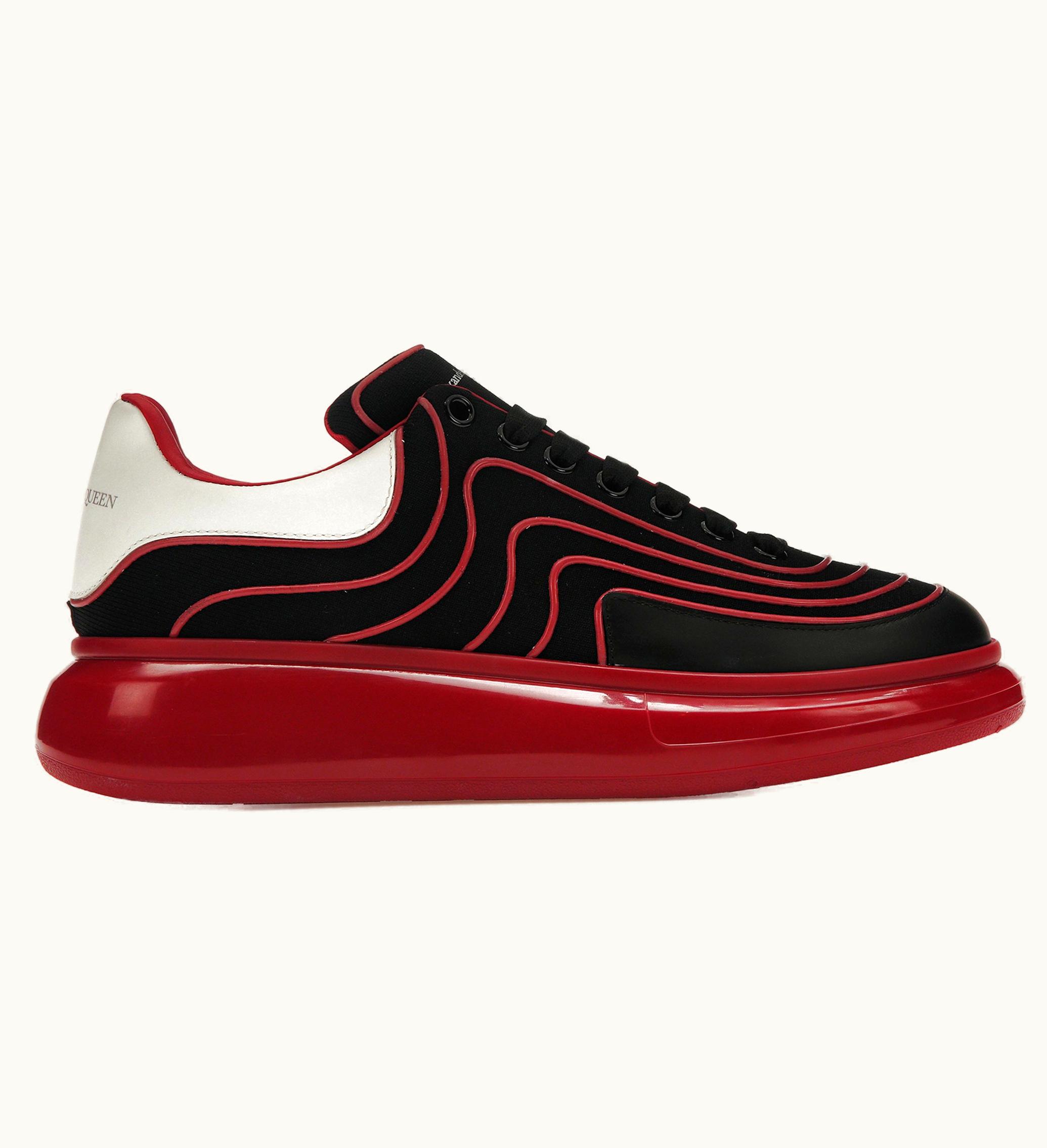 Alexander McQueen Oversized Black Red Waves