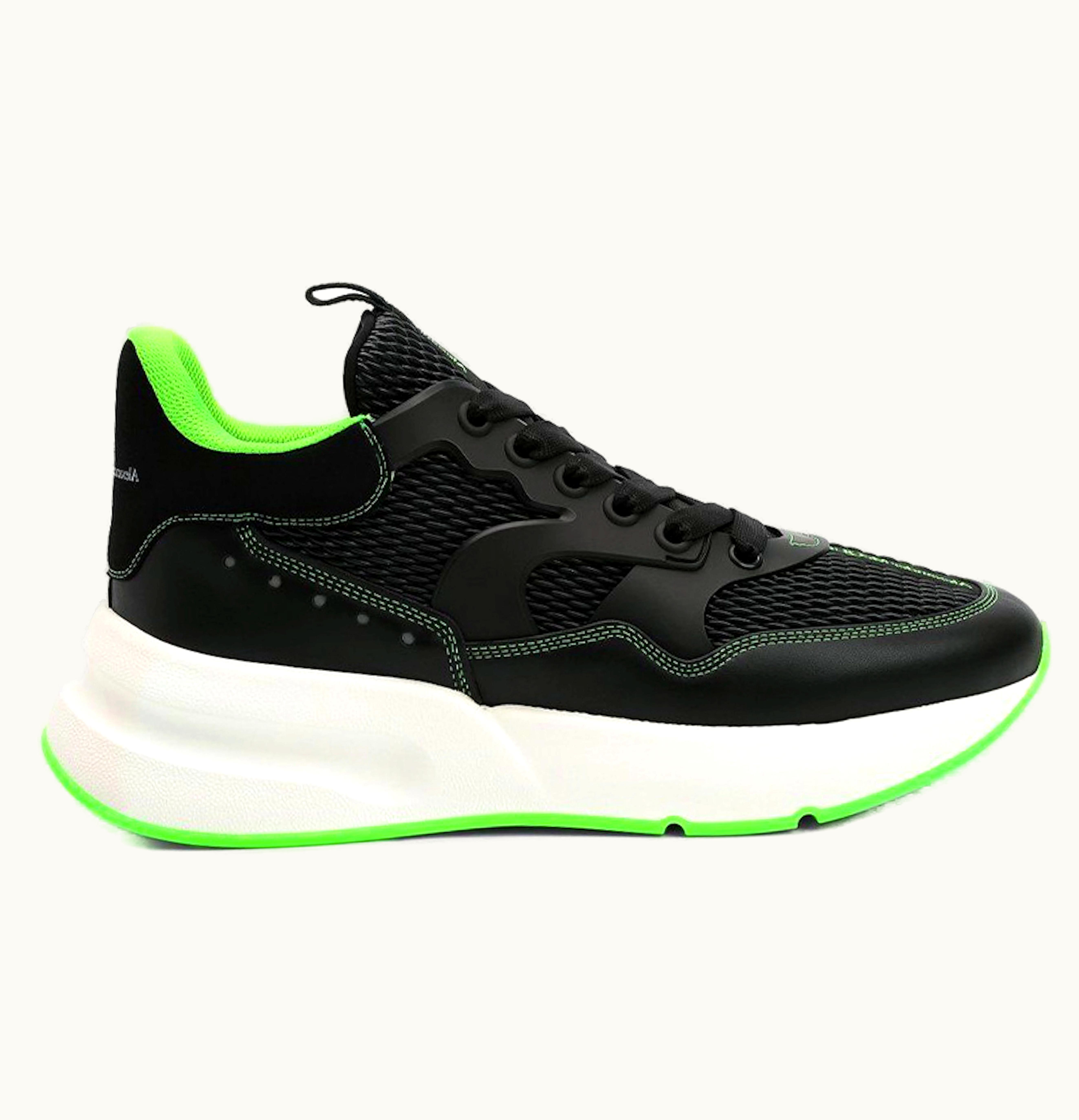 Alexander McQueen Oversized Runner Black Green