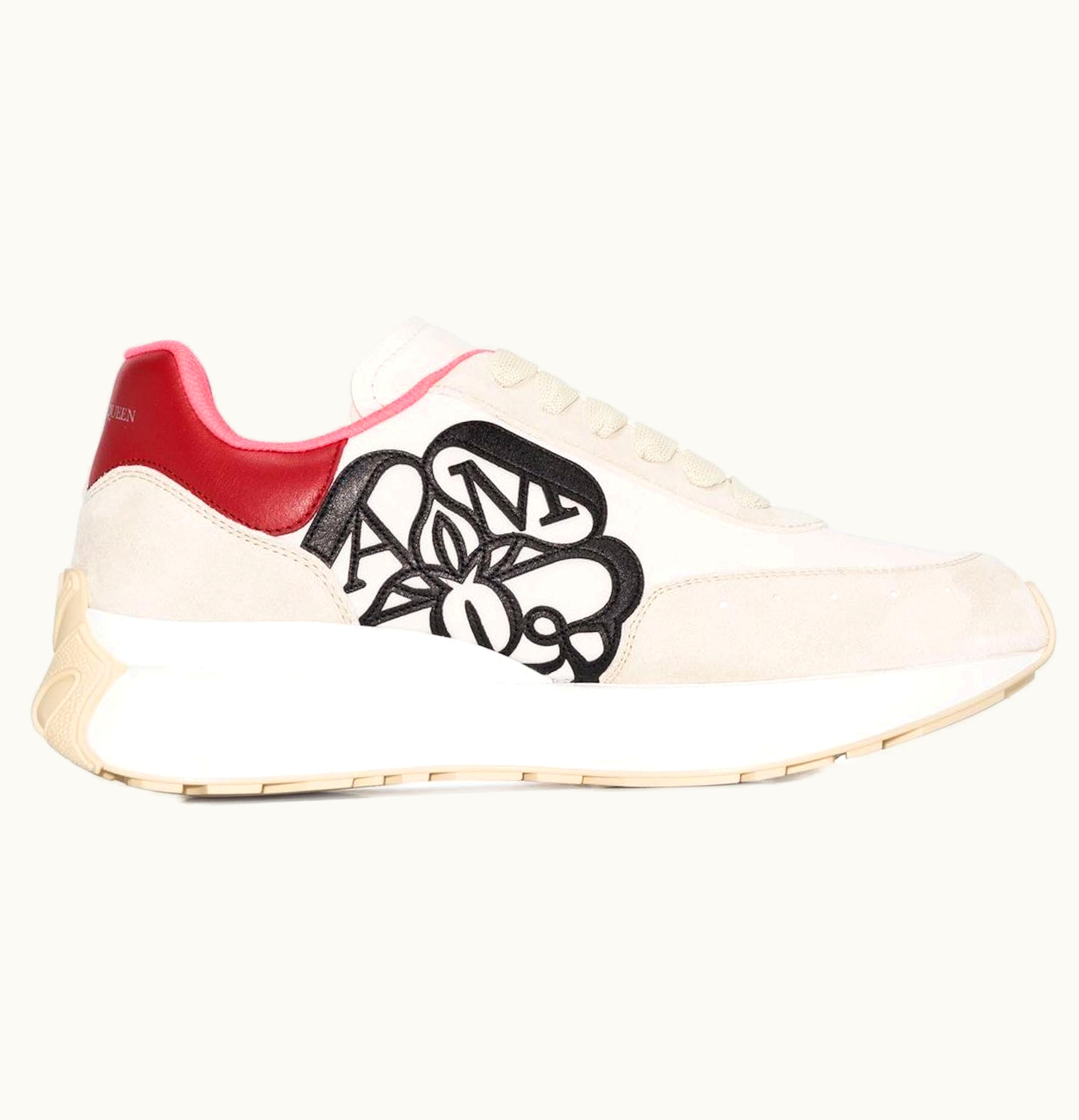 Alexander McQueen Sprint Runner Off White Red W
