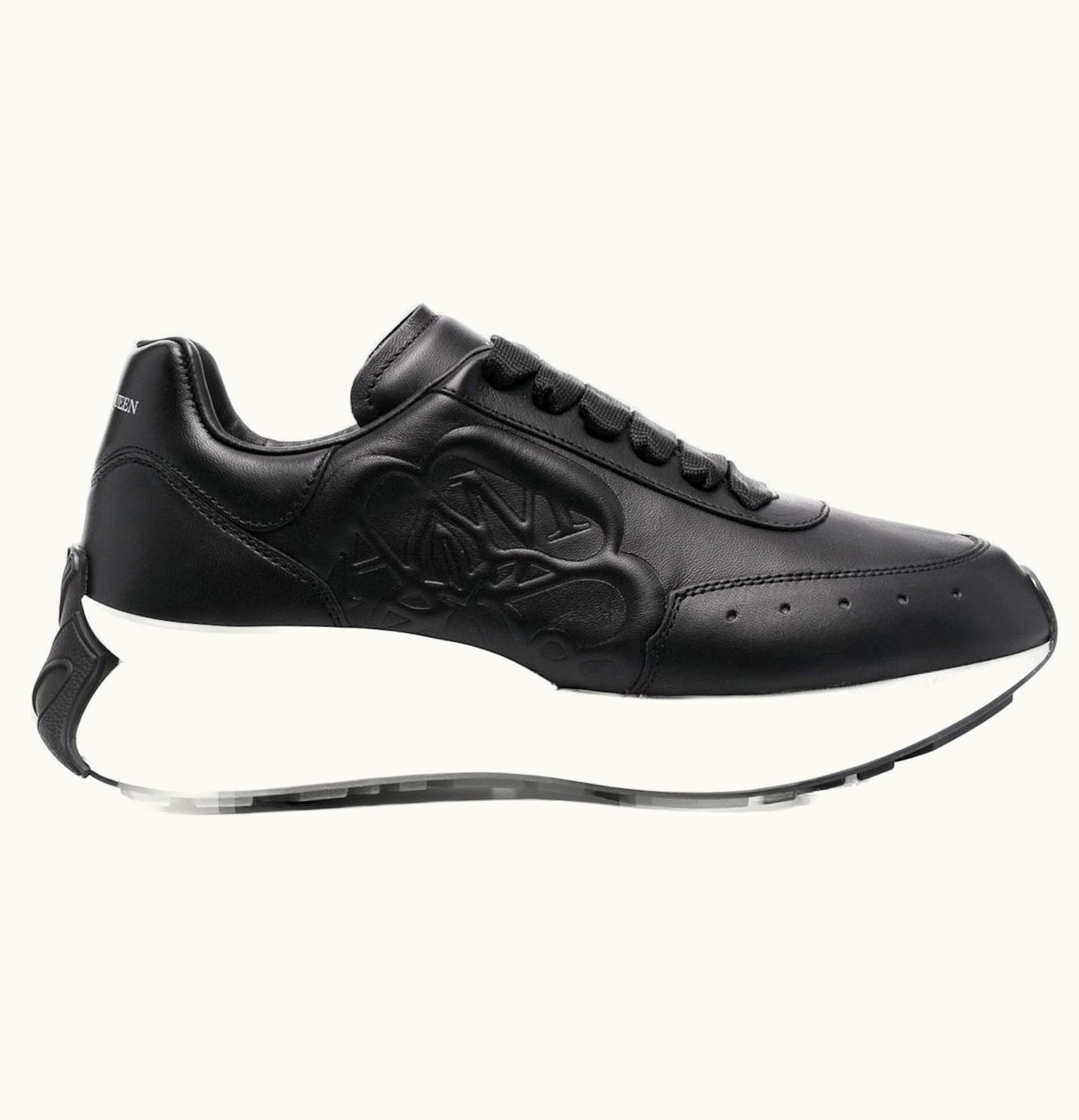 Alexander McQueen Sprint Runner Black White W