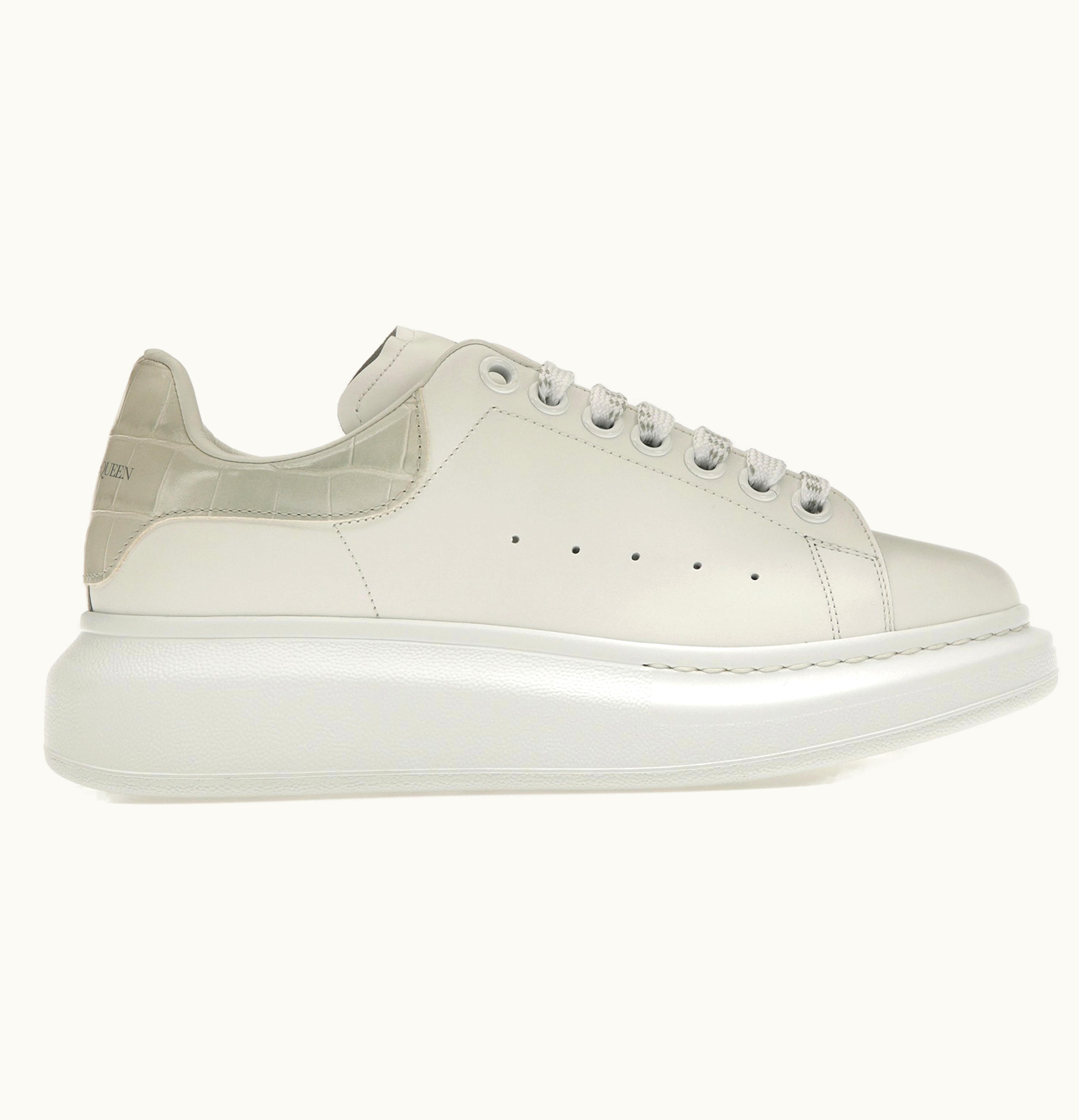 Alexander McQueen Oversized White Croc Womens