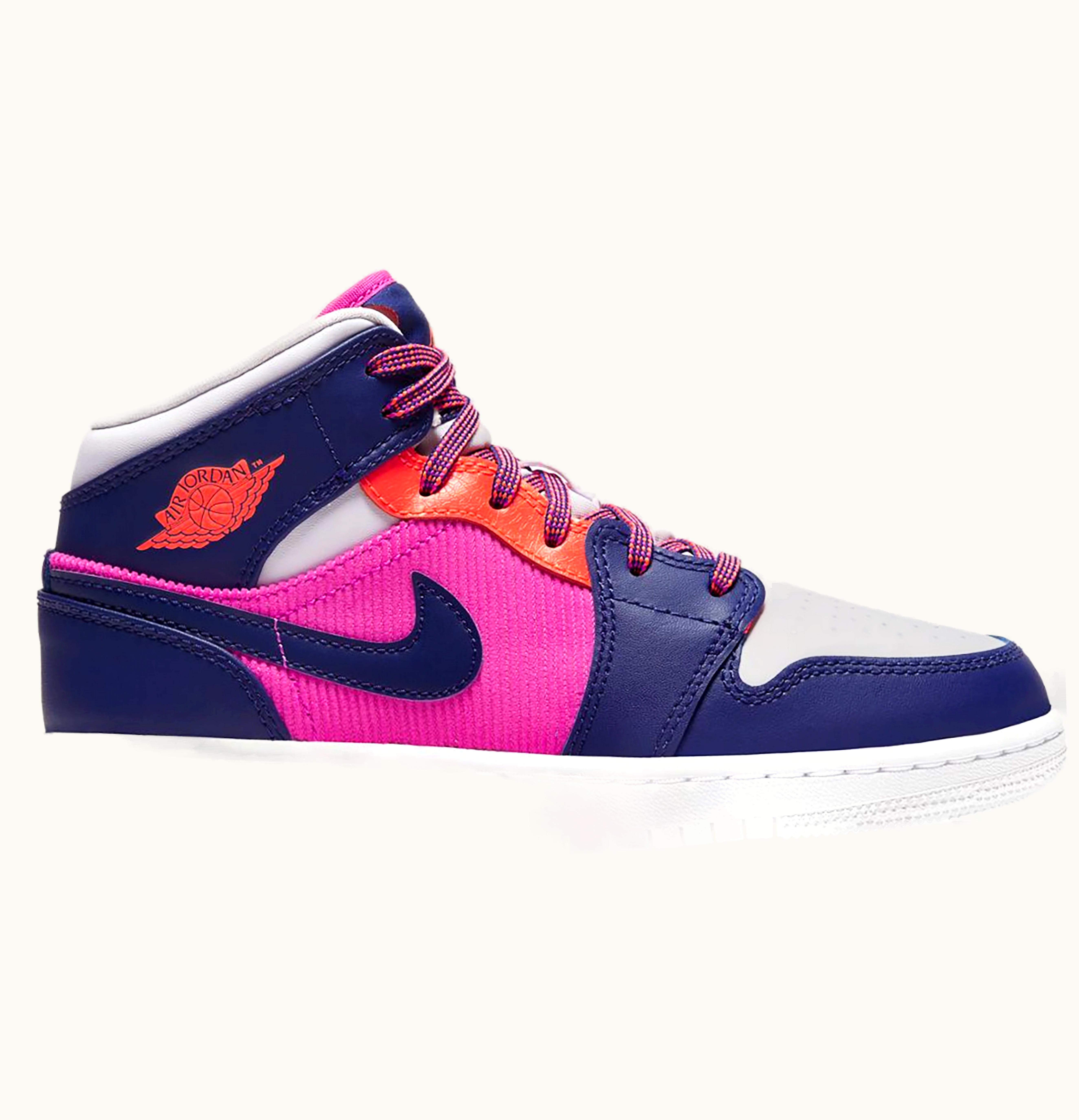 Jordan Air Jordan 1 Mid Fire Pink Barely Grape GS