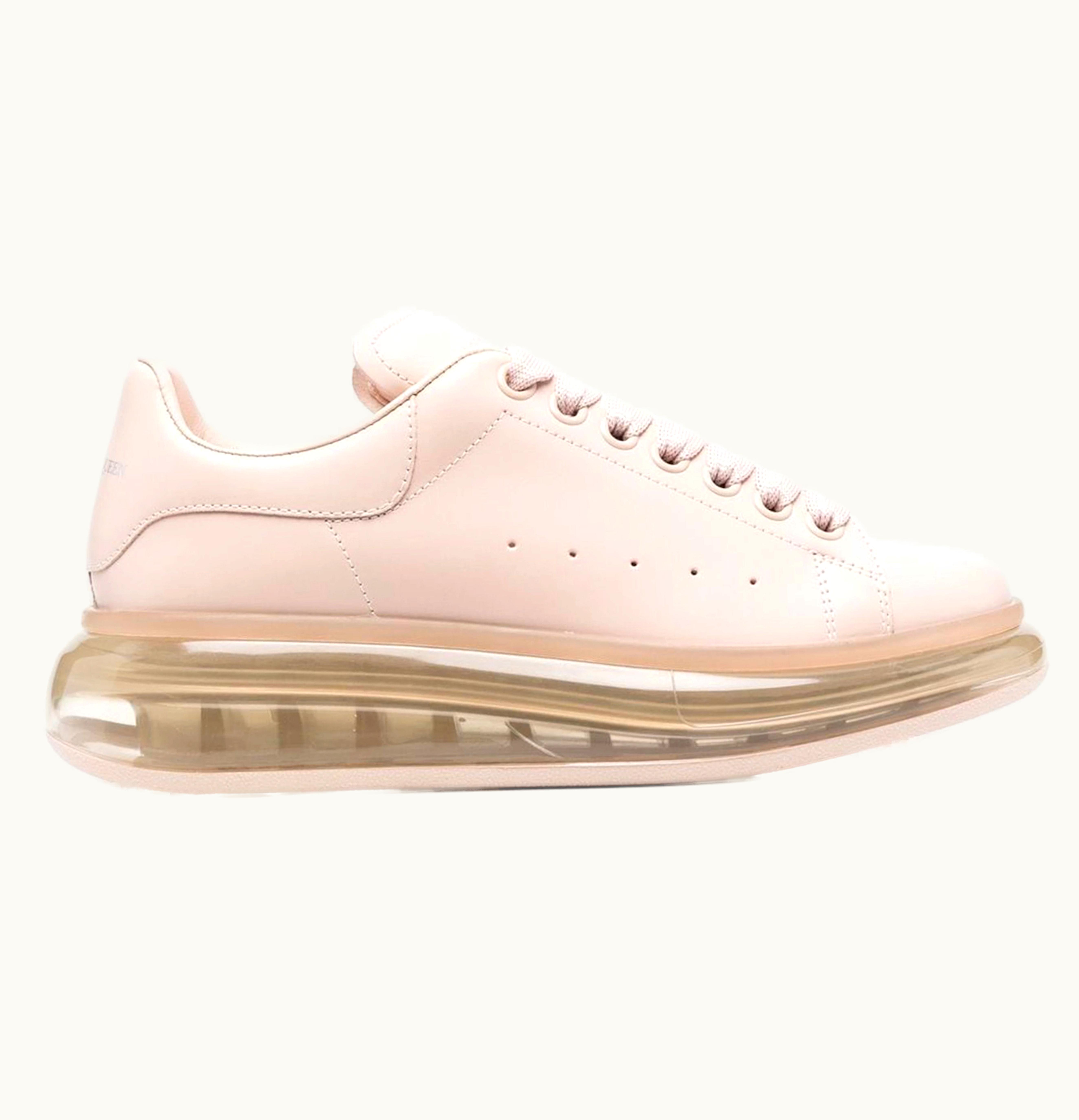 Alexander McQueen Oversized Pink Clear Sole Womens