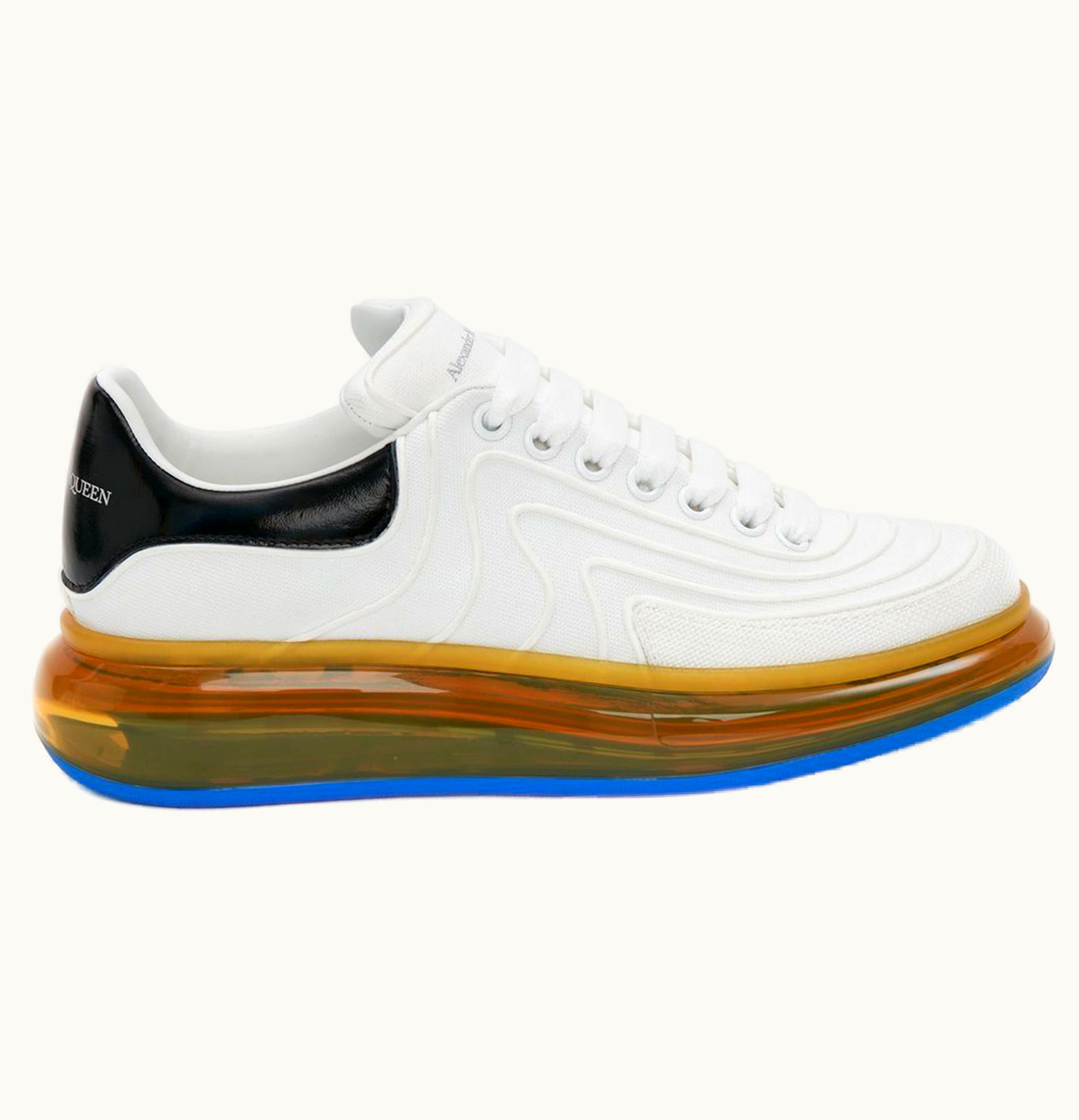 Alexander McQueen Oversized White Yellow Clear Sole